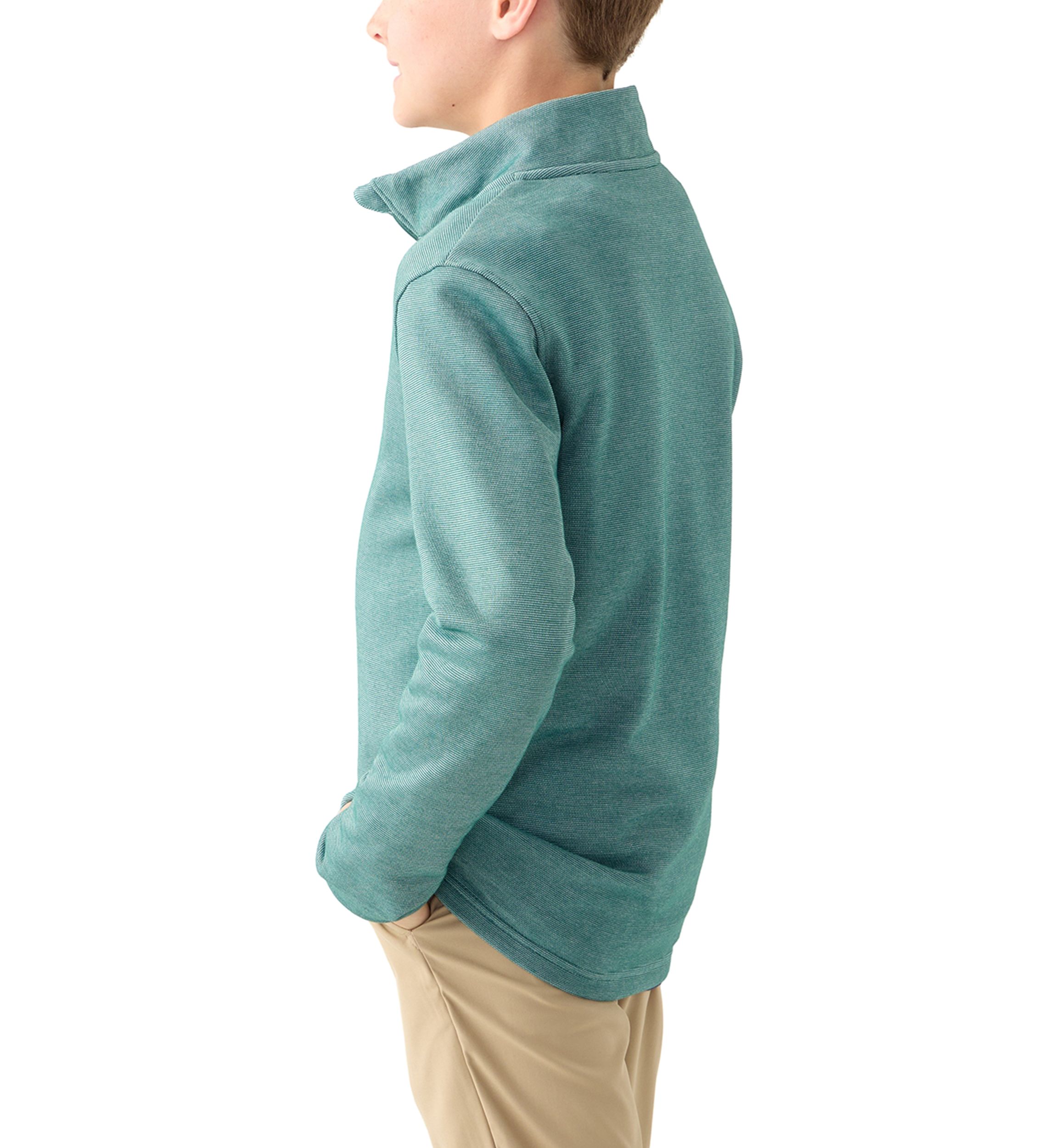 Boys 8-20 Huksy Long Sleeve Feeder Stripe 1/4 Zip Sweater