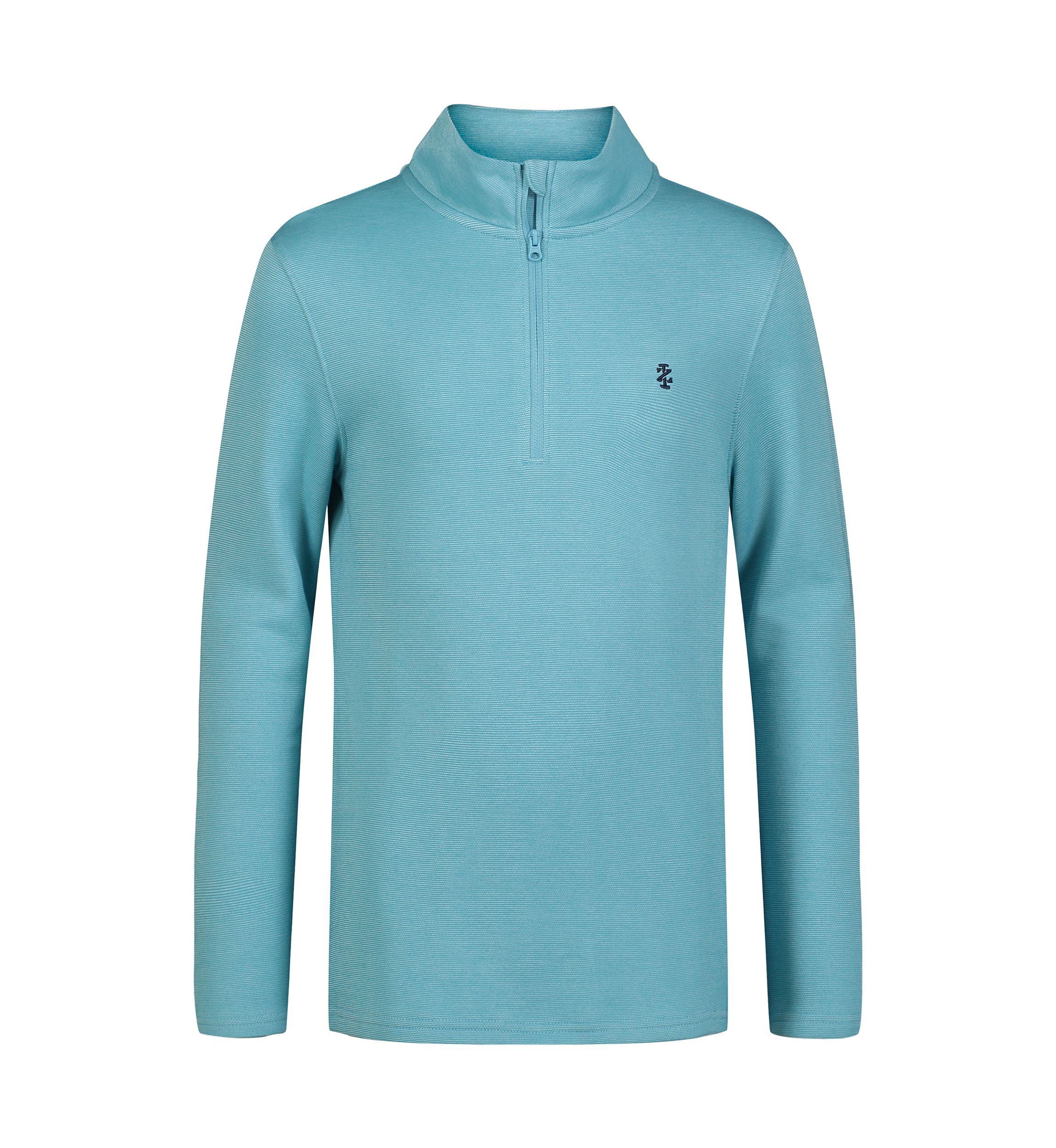 Boys 8-20 Cotton Blend Knit 1/4-Zip Feeder Stripe Pullover