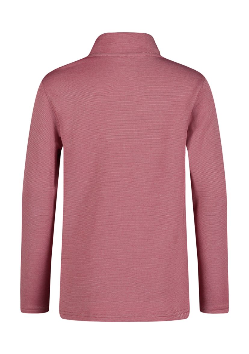 Boys 8-20 Cotton Blend Knit 1/4-Zip Feeder Stripe Pullover
