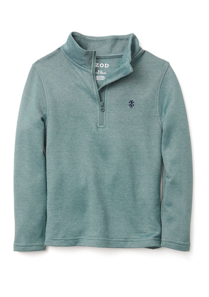 Boys 4-7 Feeder Stripe 1/4 Zip Sweater