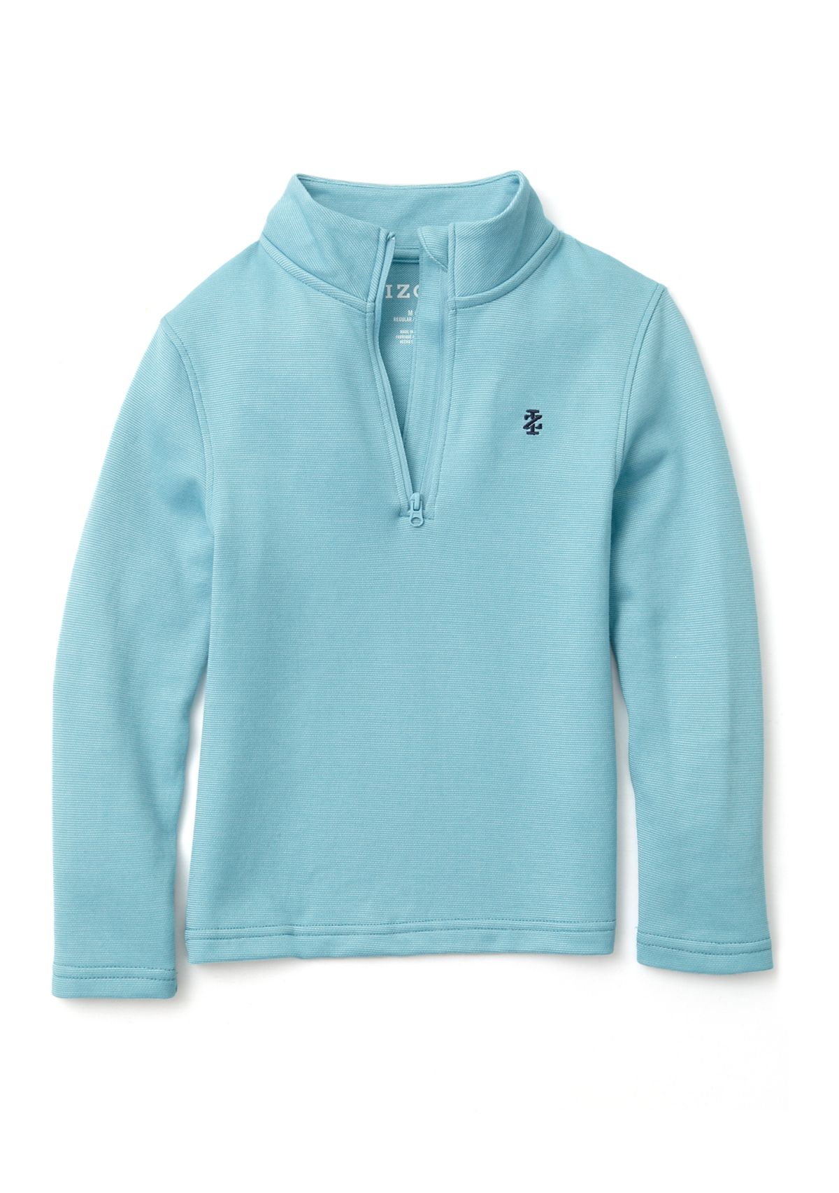 IZOD Boys 4-7 Feeder Stripe 1/4 Zip Sweater | Belk