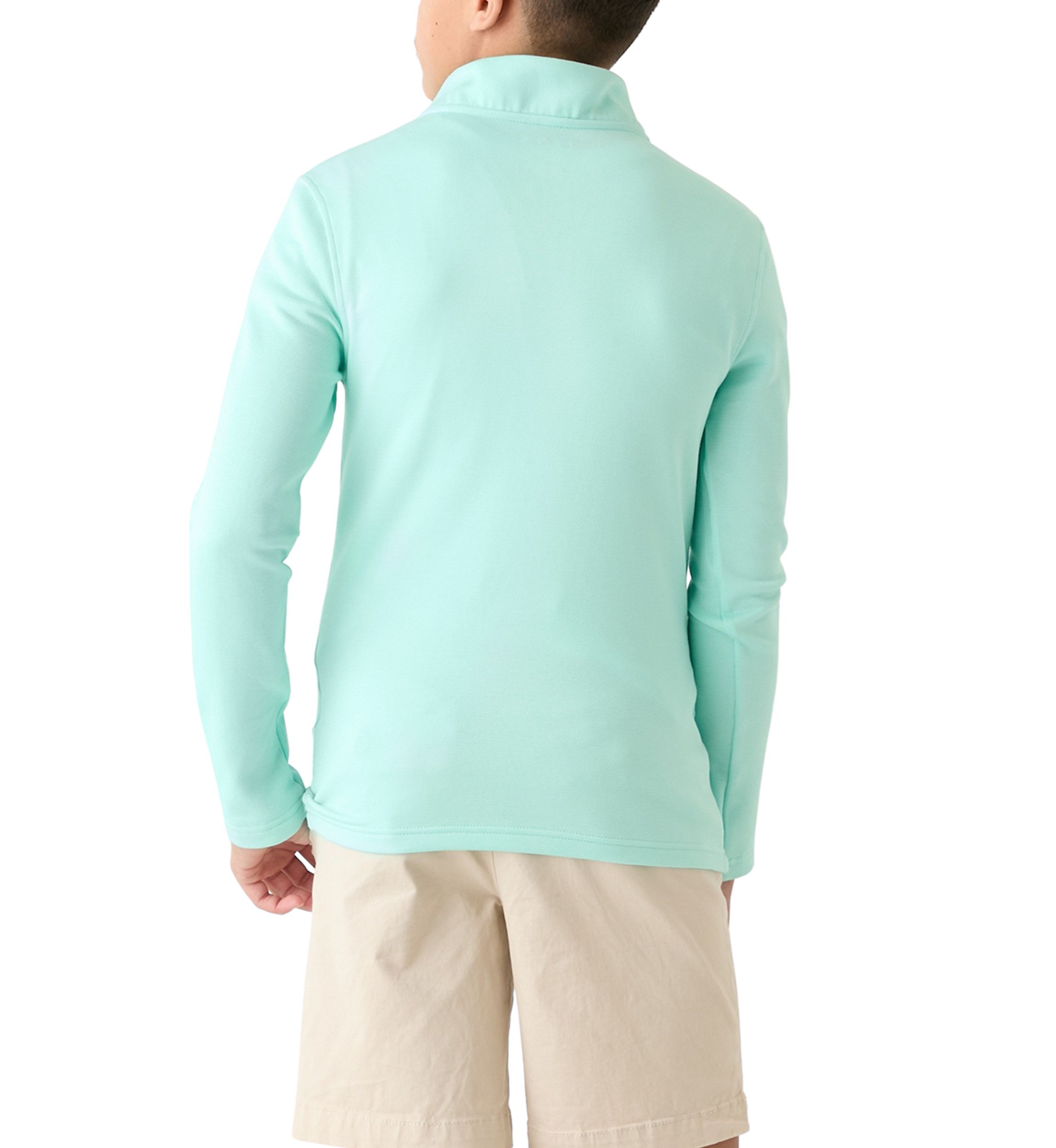 Boys 8-20 Long Sleeve Feeder Stripe 1/4 Zip Pullover Sweatshirt