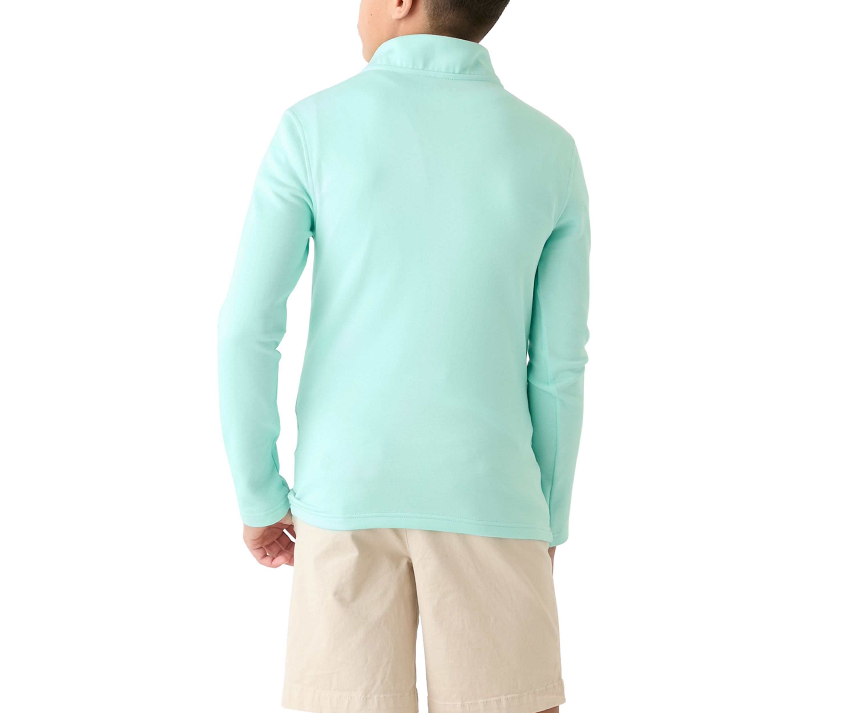 Boys 8-20 Long Sleeve Feeder Stripe 1/4 Zip Pullover Sweatshirt