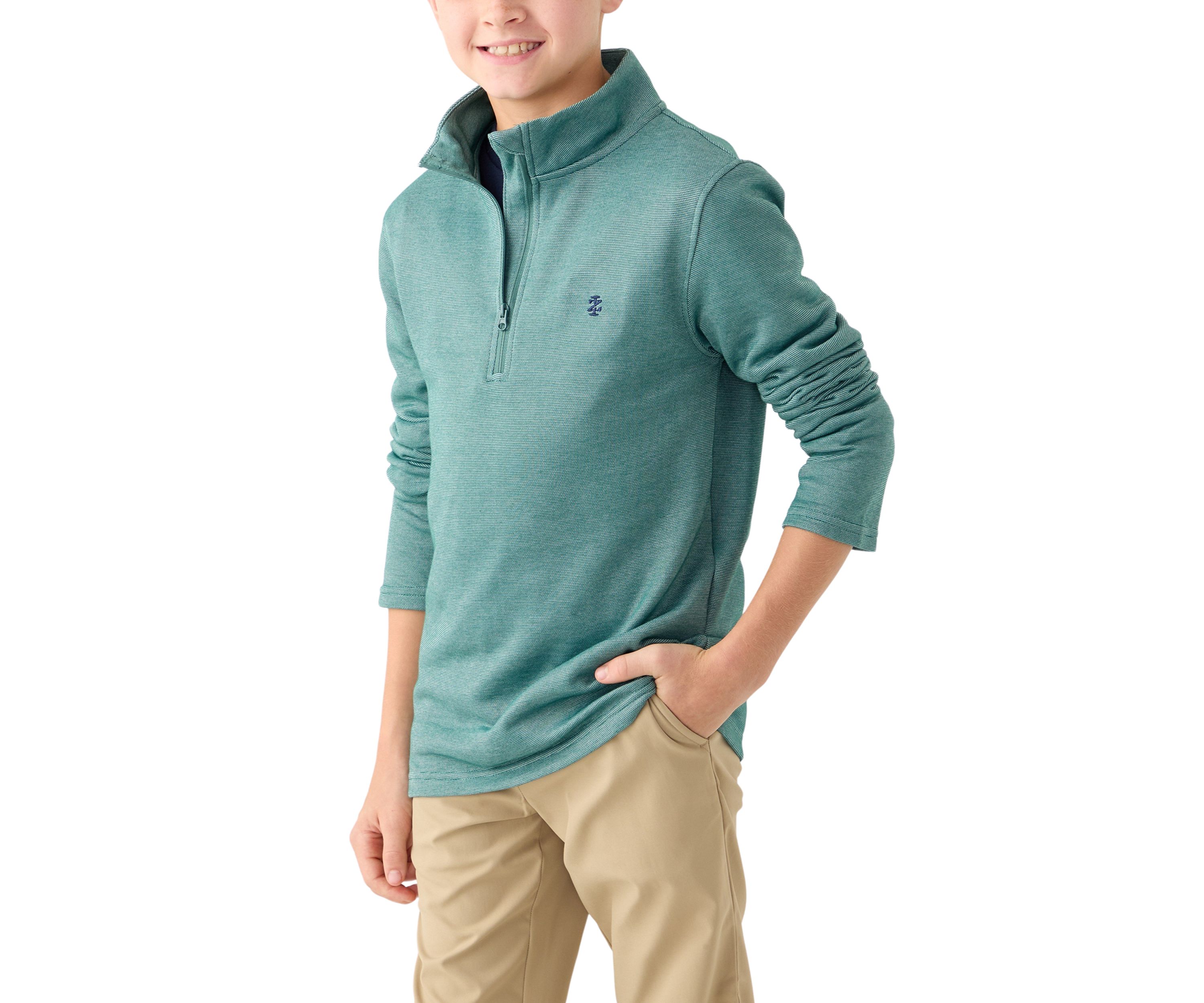 Boys 8-20 Feeder Stripe 1/4 Zip Sweater