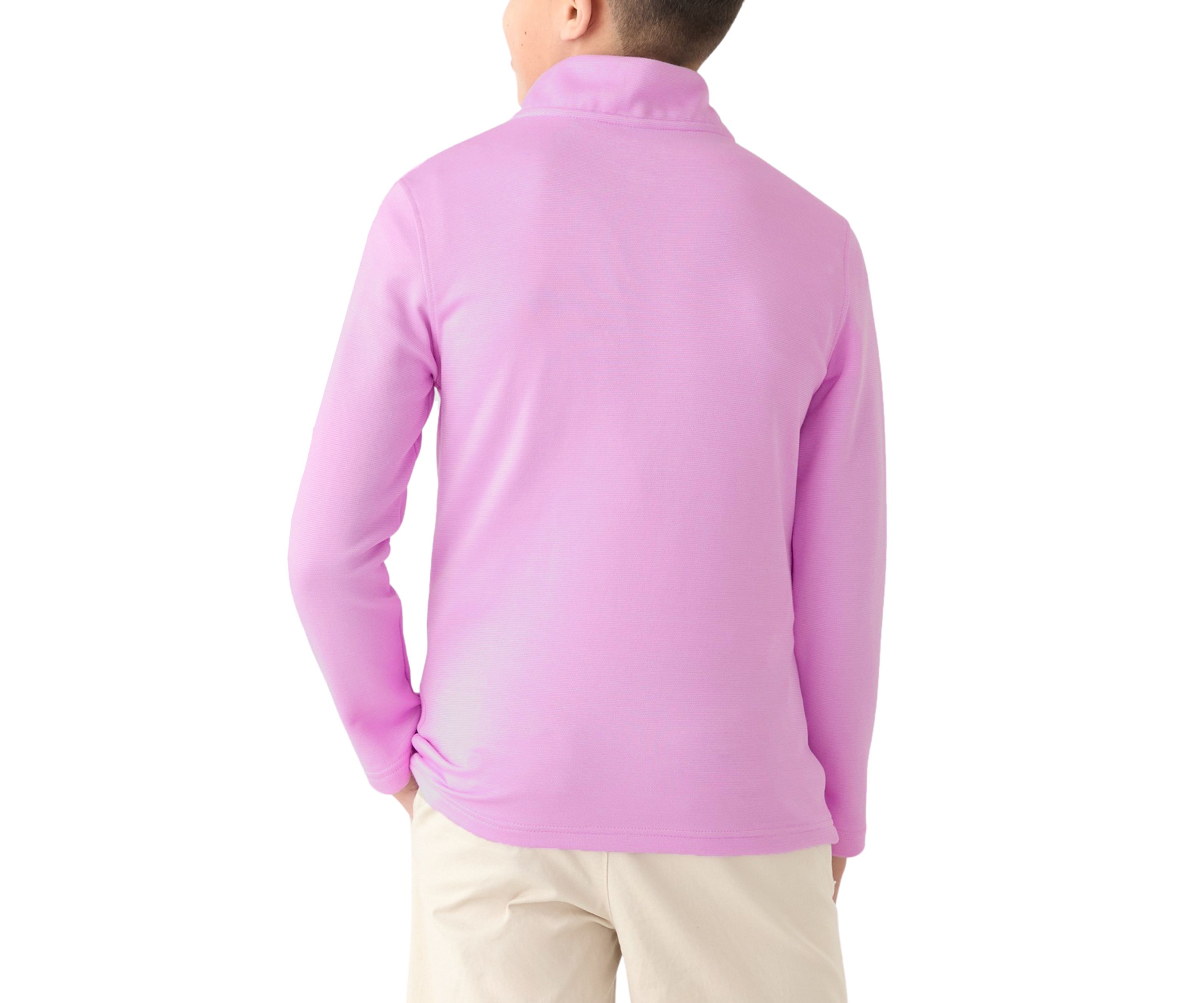 Boys 8-20 Long Sleeve Feeder Stripe 1/4 Zip Pullover Sweatshirt