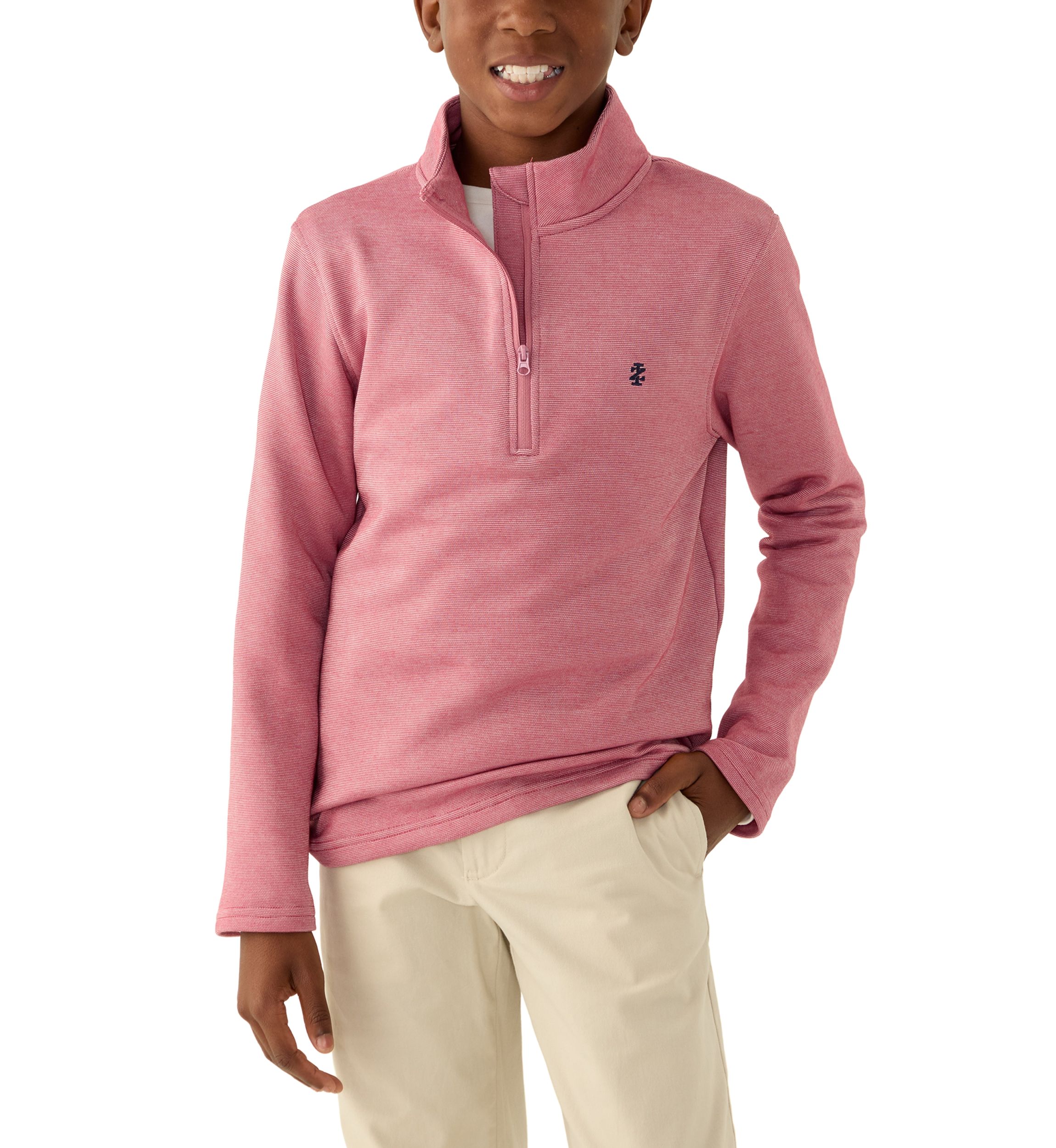 Boys 8-20 Feeder Stripe 1/4 Zip Sweater
