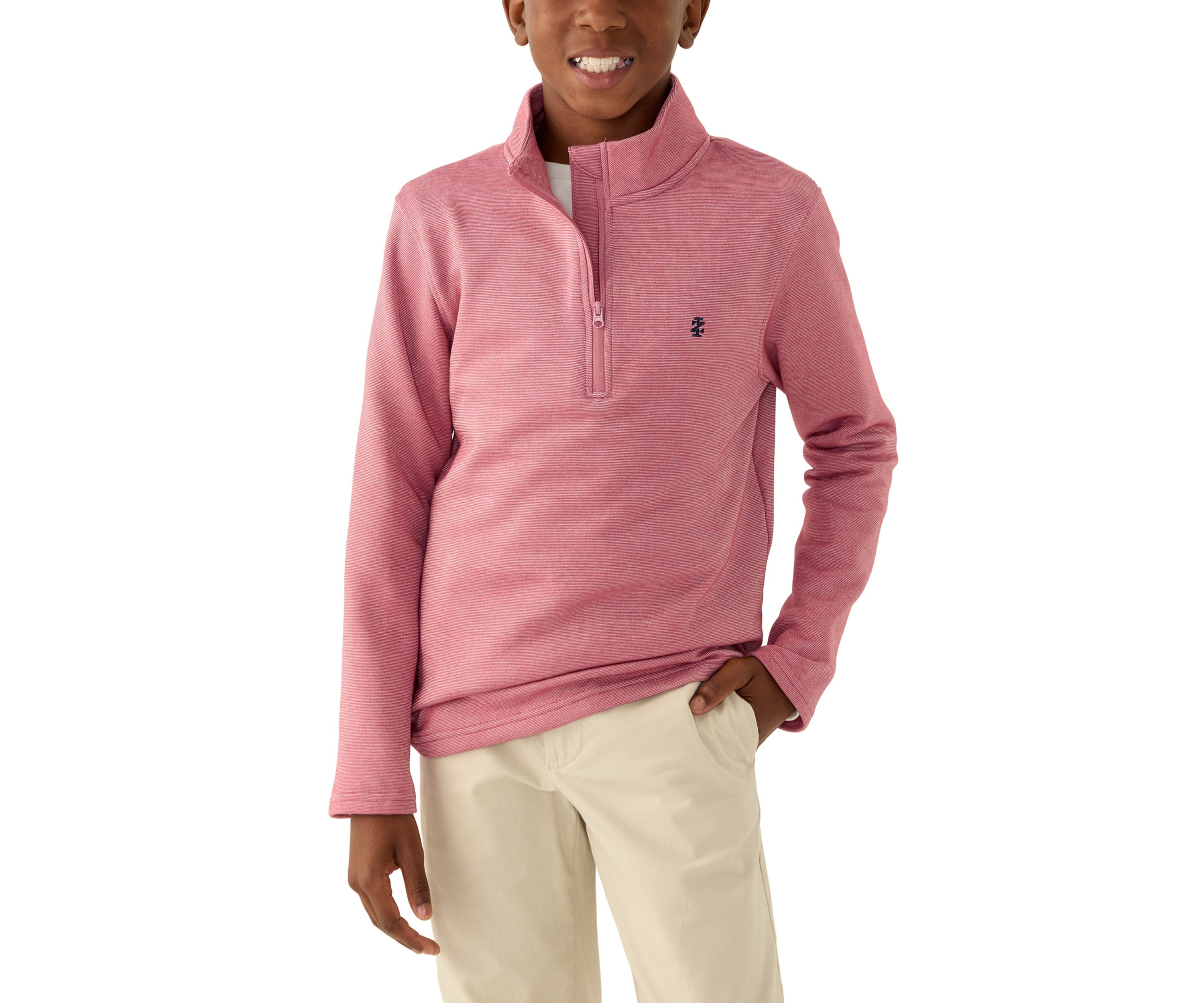 Boys 8-20 Feeder Stripe 1/4 Zip Sweater