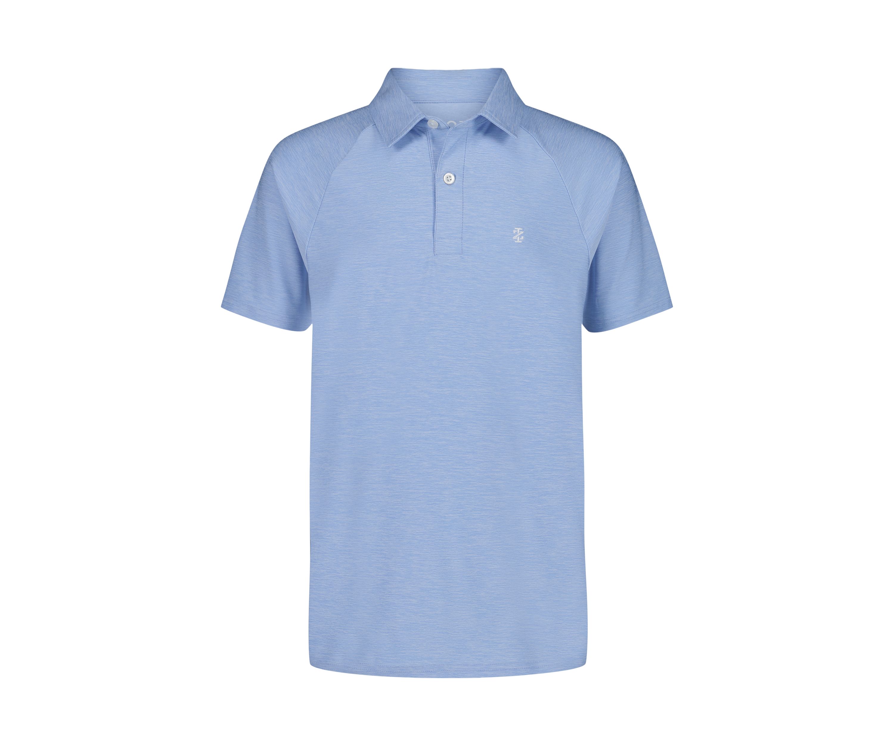 Boys 8-20 Husky Raglan Marled Performance Polo Shirt