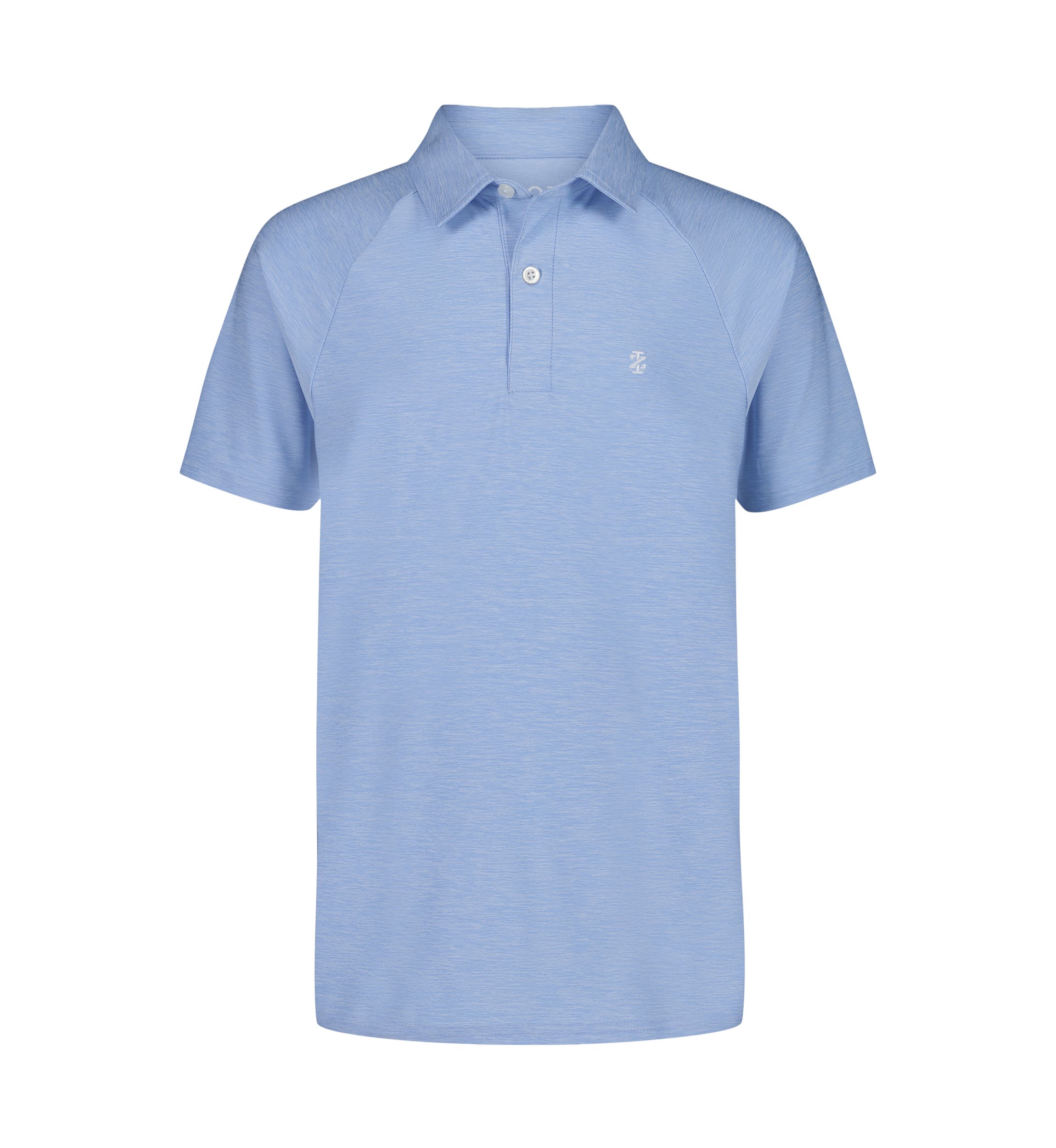 Boys 8-20 Raglan Marled Performance Polo Shirt