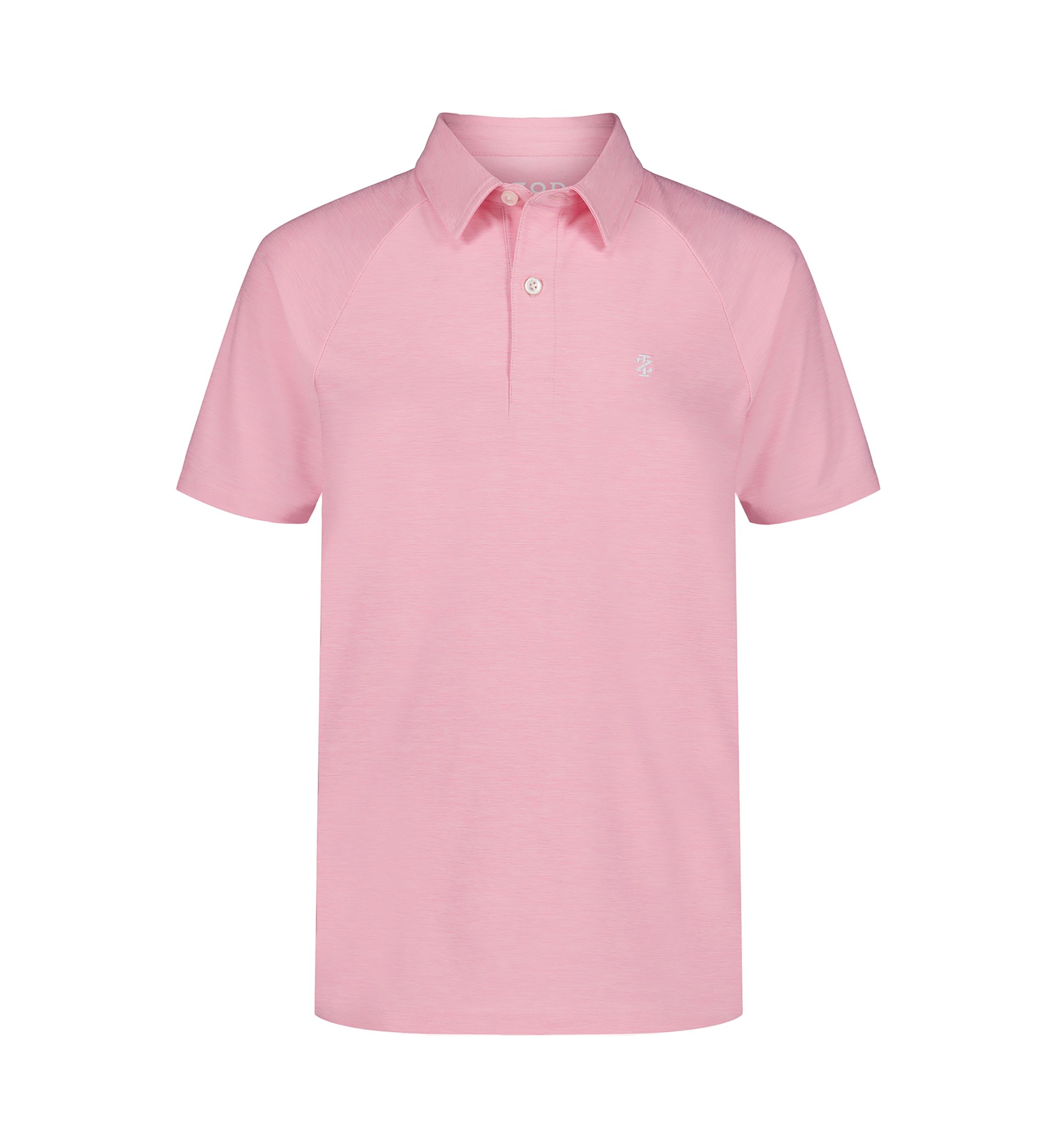 Boys 8-20 Short Sleeve Raglan Marled Polo Shirt 
