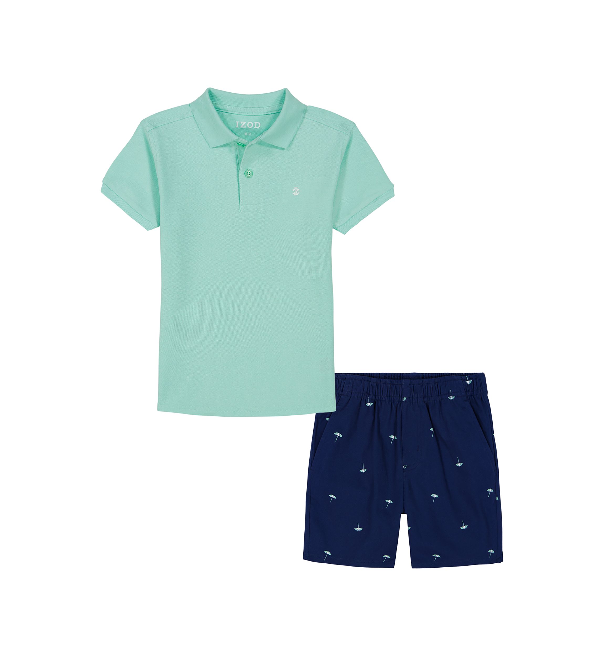 Boys 4-7 Pique Polo with Shifley Short Set
