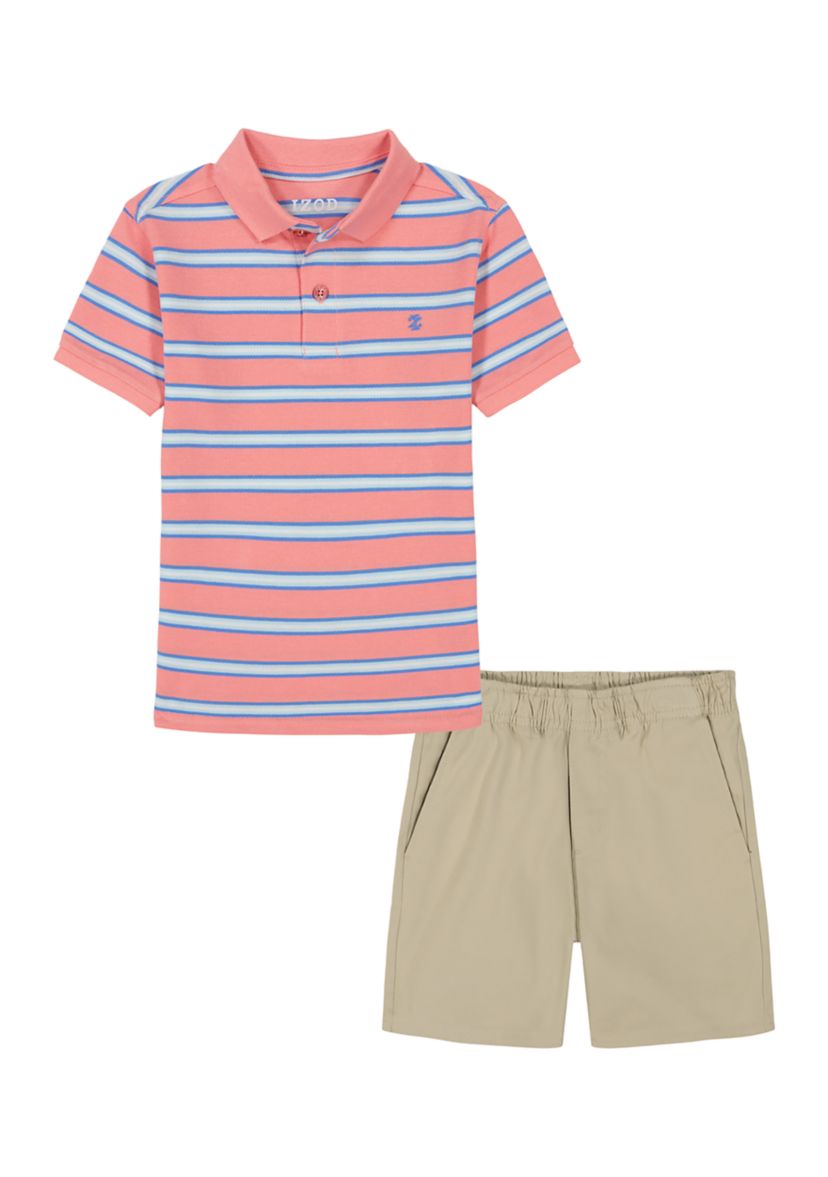 Boys 4-7 Pique Polo and Twill Short Set