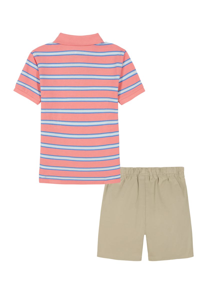 Boys 4-7 Pique Polo and Twill Short Set