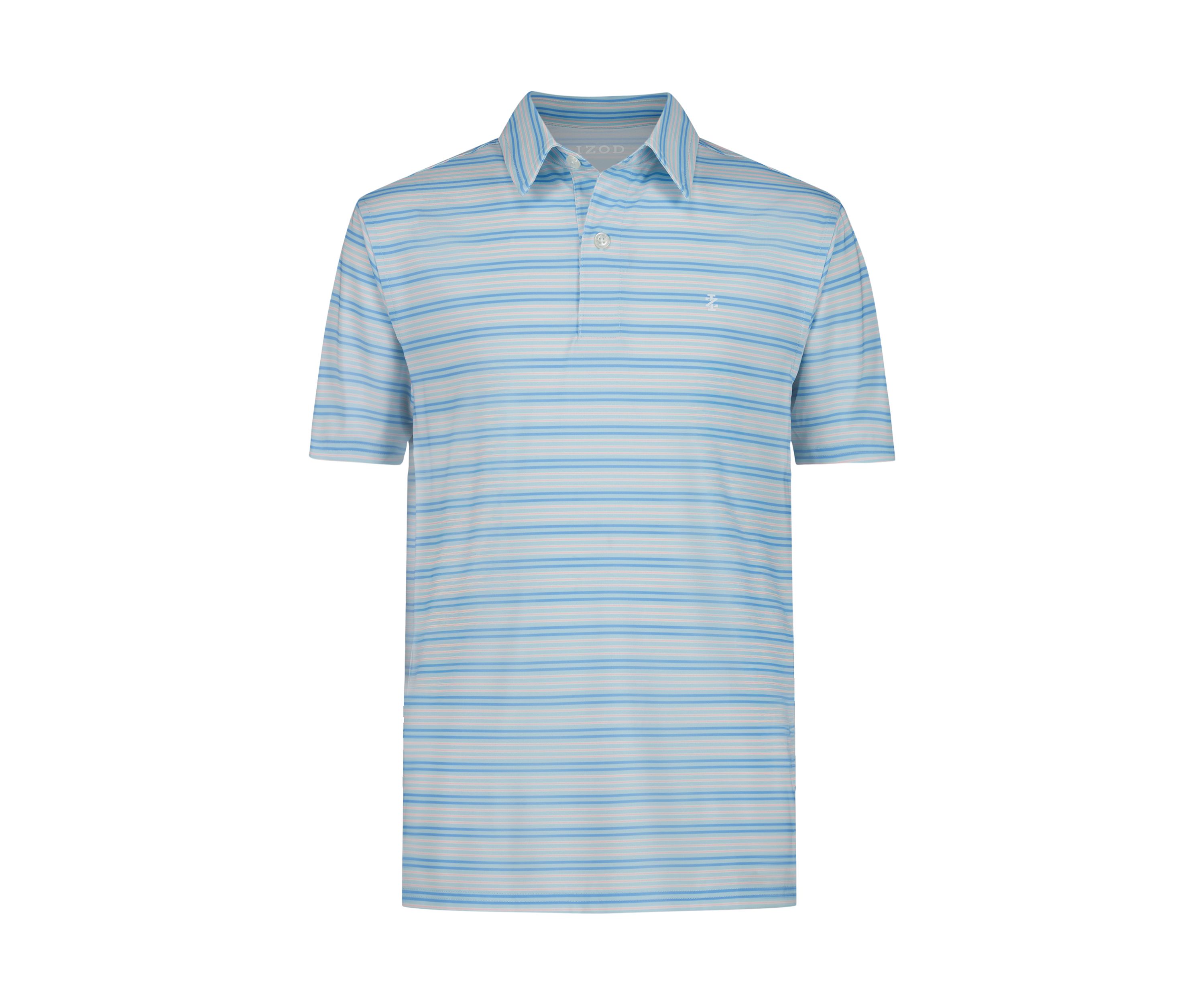 Boys 4-7 Short Sleeve Printed Clubhouse Multi Stripe Polo Shirt