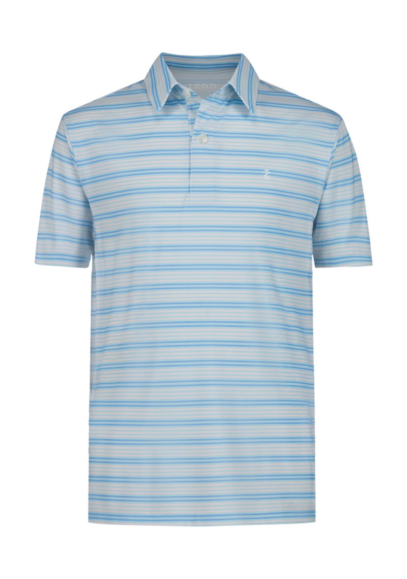 Boys 4-7 Short Sleeve Printed Clubhouse Multi Stripe Polo Shirt