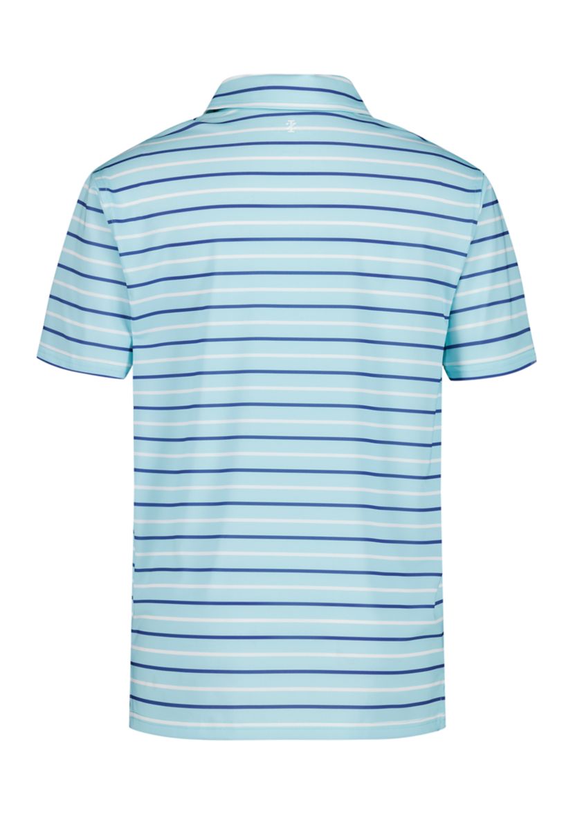 Boys 8-20 Short Sleeve Caddie Stripe Printed Performance Polo Shirt