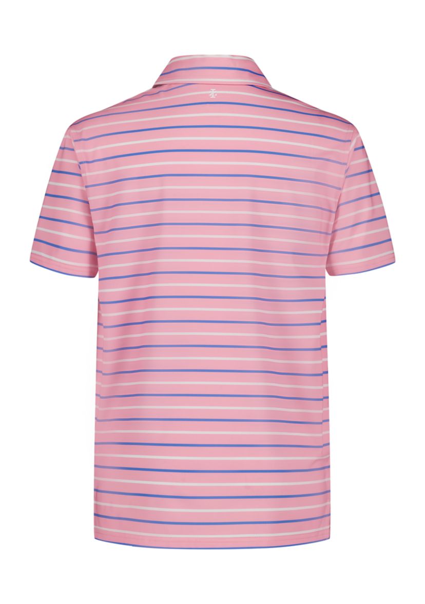 Boys 8-20 Short Sleeve Caddie Stripe Printed Performance Polo Shirt 
