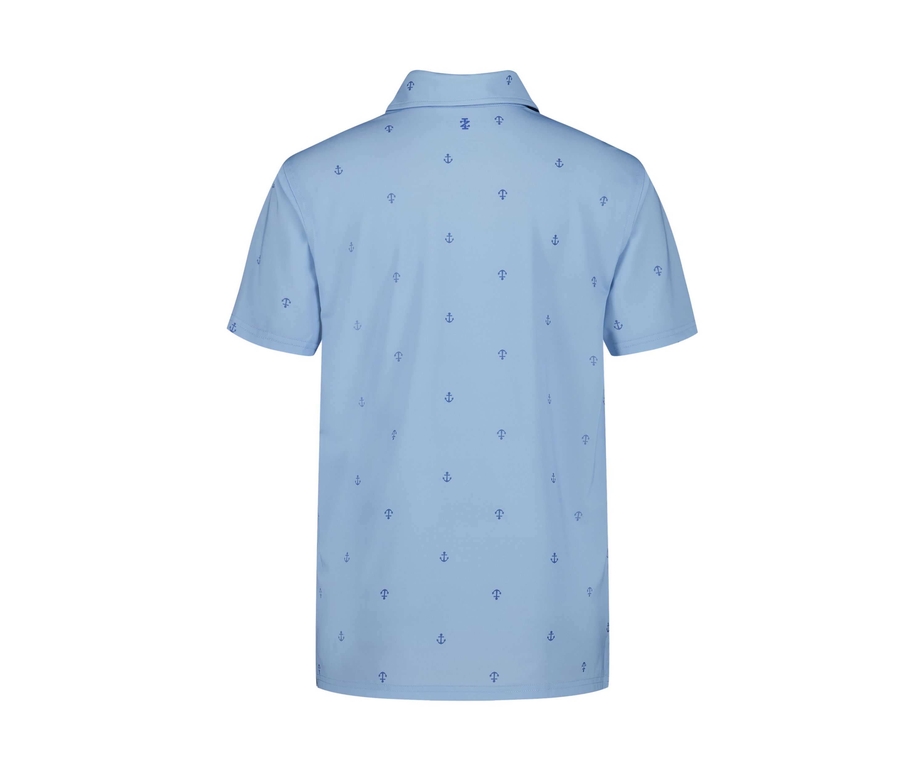Boys 8-20 Husky Short Sleeve Anchor Printed Performance Polo Shirt