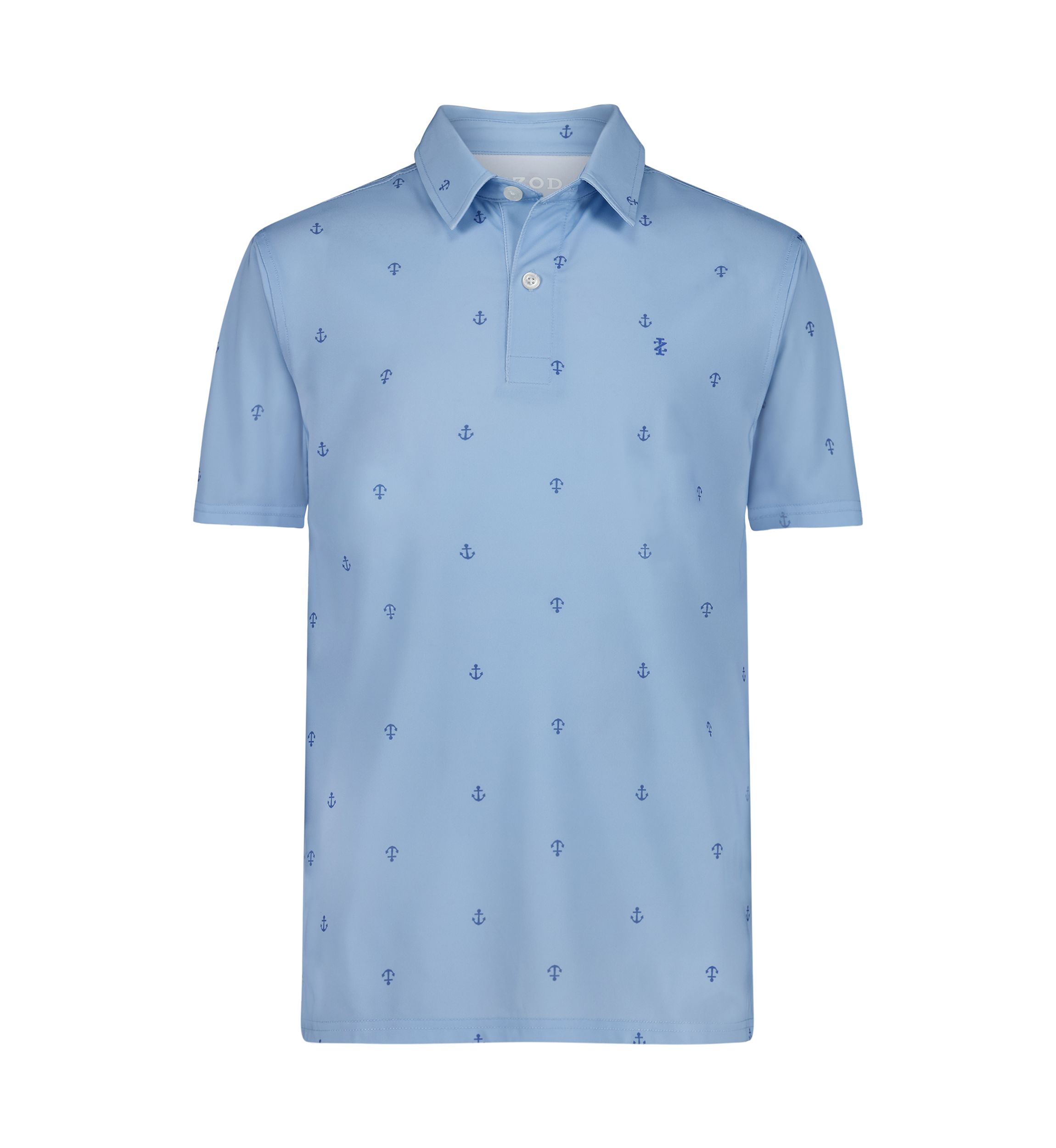 Boys 8-20 Short Sleeve Anchor Printed Performance Polo Shirt 