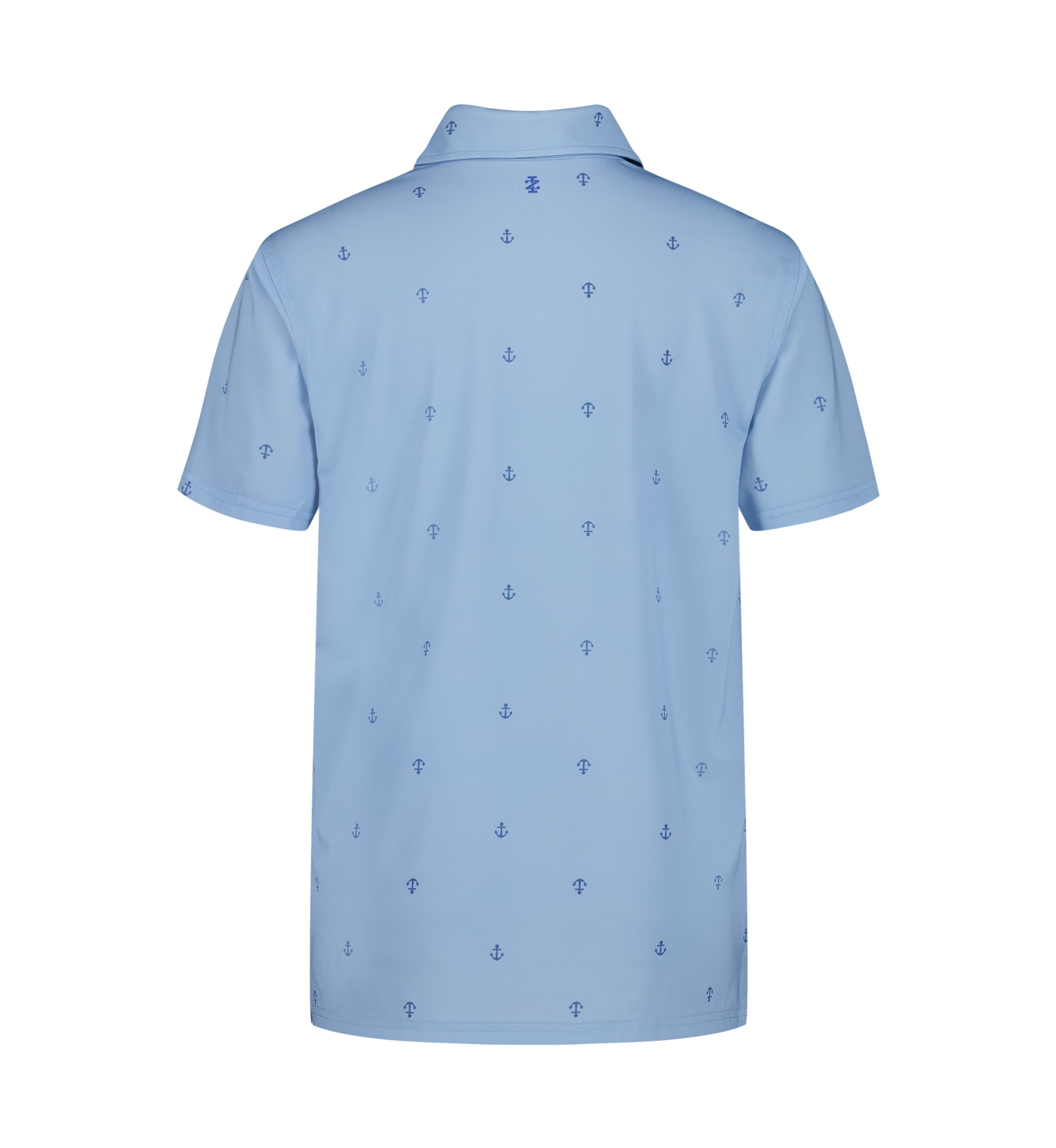 Boys 8-20 Short Sleeve Anchor Printed Performance Polo Shirt 