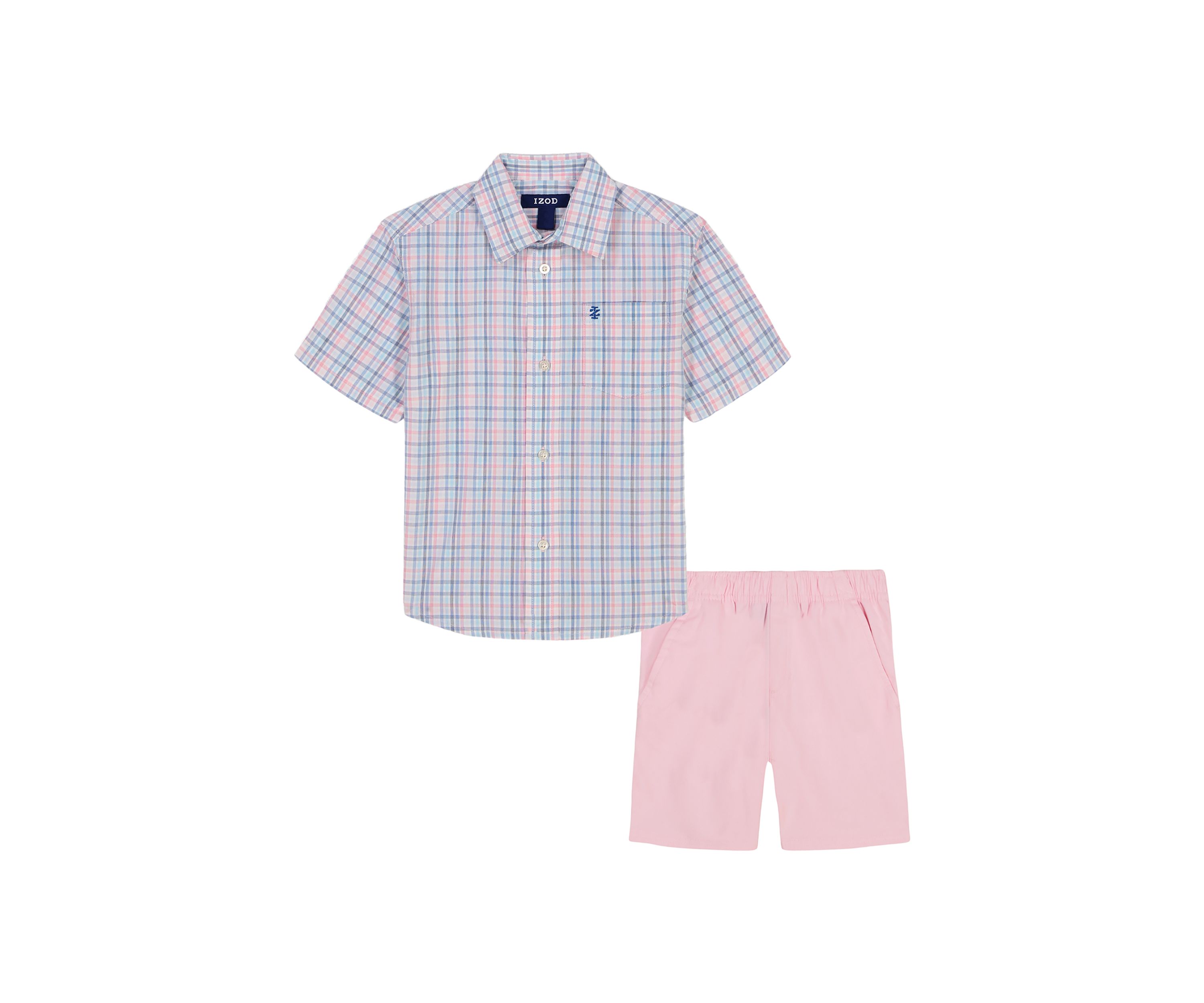 Boys 4-7 Bridgeport Plaid Shirt and Shorts Set