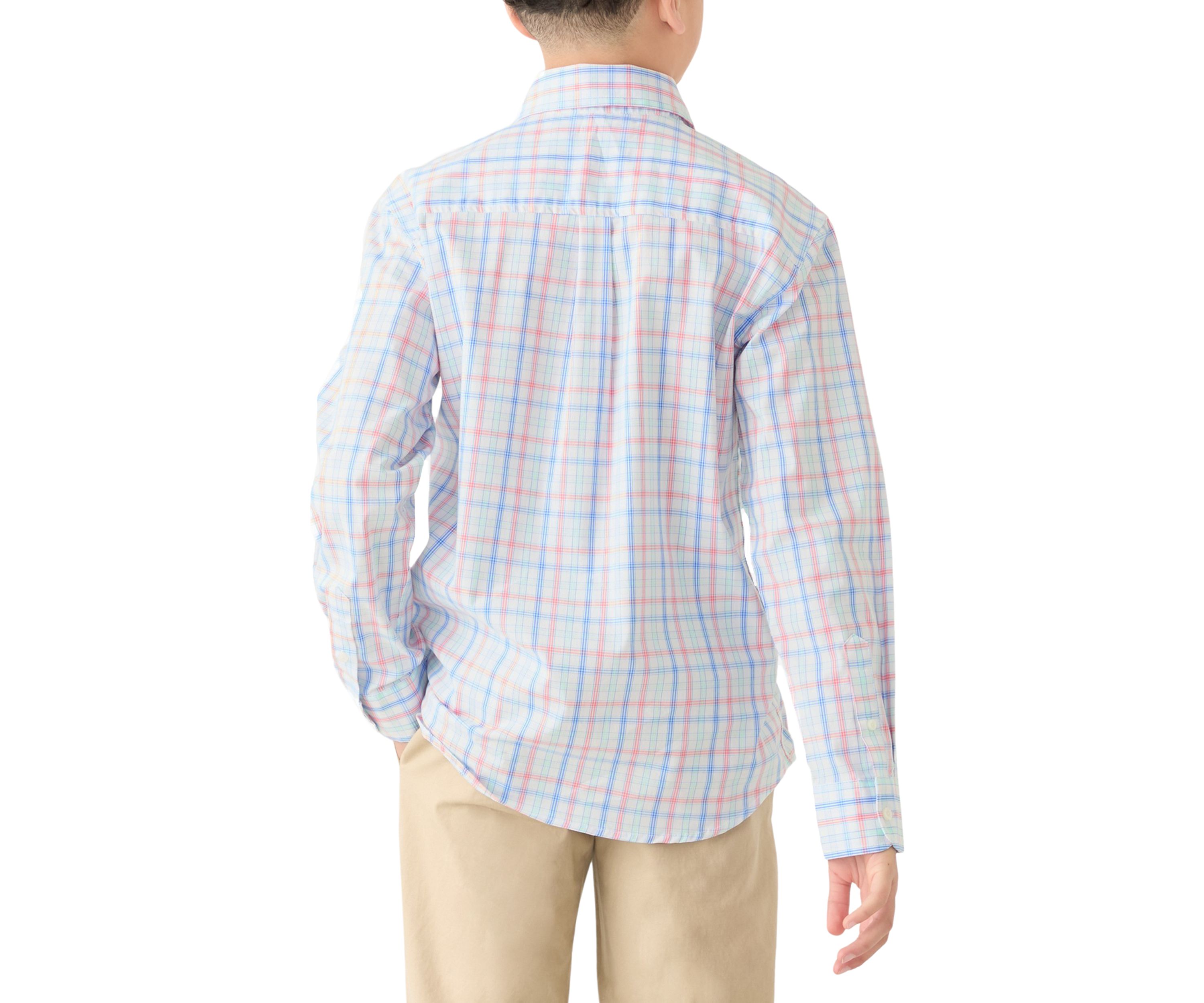 Boys 8-20 Long Sleeve Comfort Poplin Shirt 