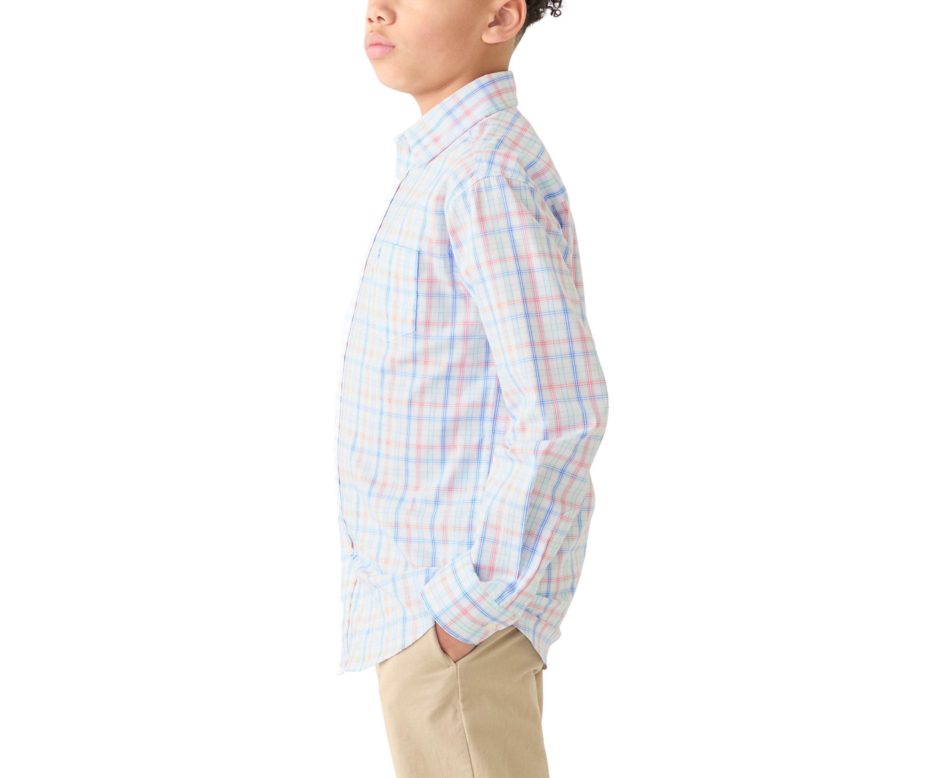 Boys 8-20 Long Sleeve Comfort Poplin Shirt 