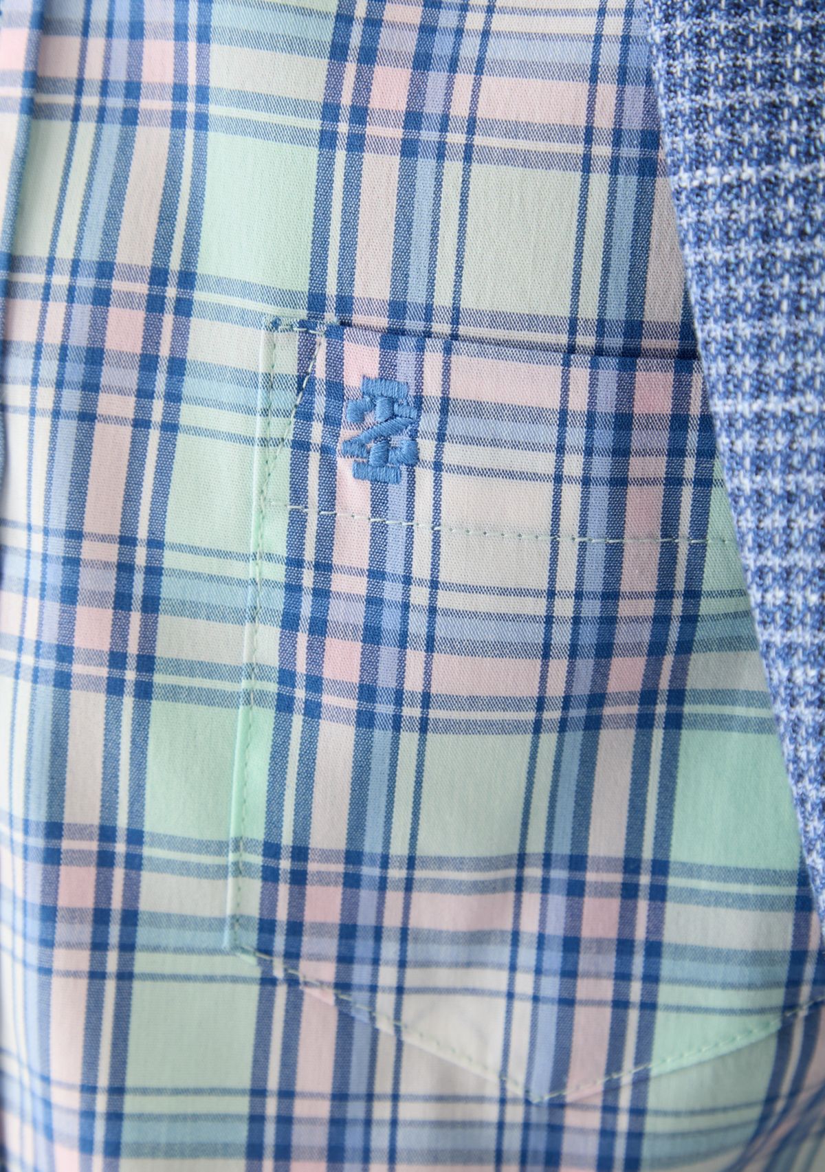 Boys 8-20 Long Sleeve Yarn Dyed Stretch Spring Plaid Shirt