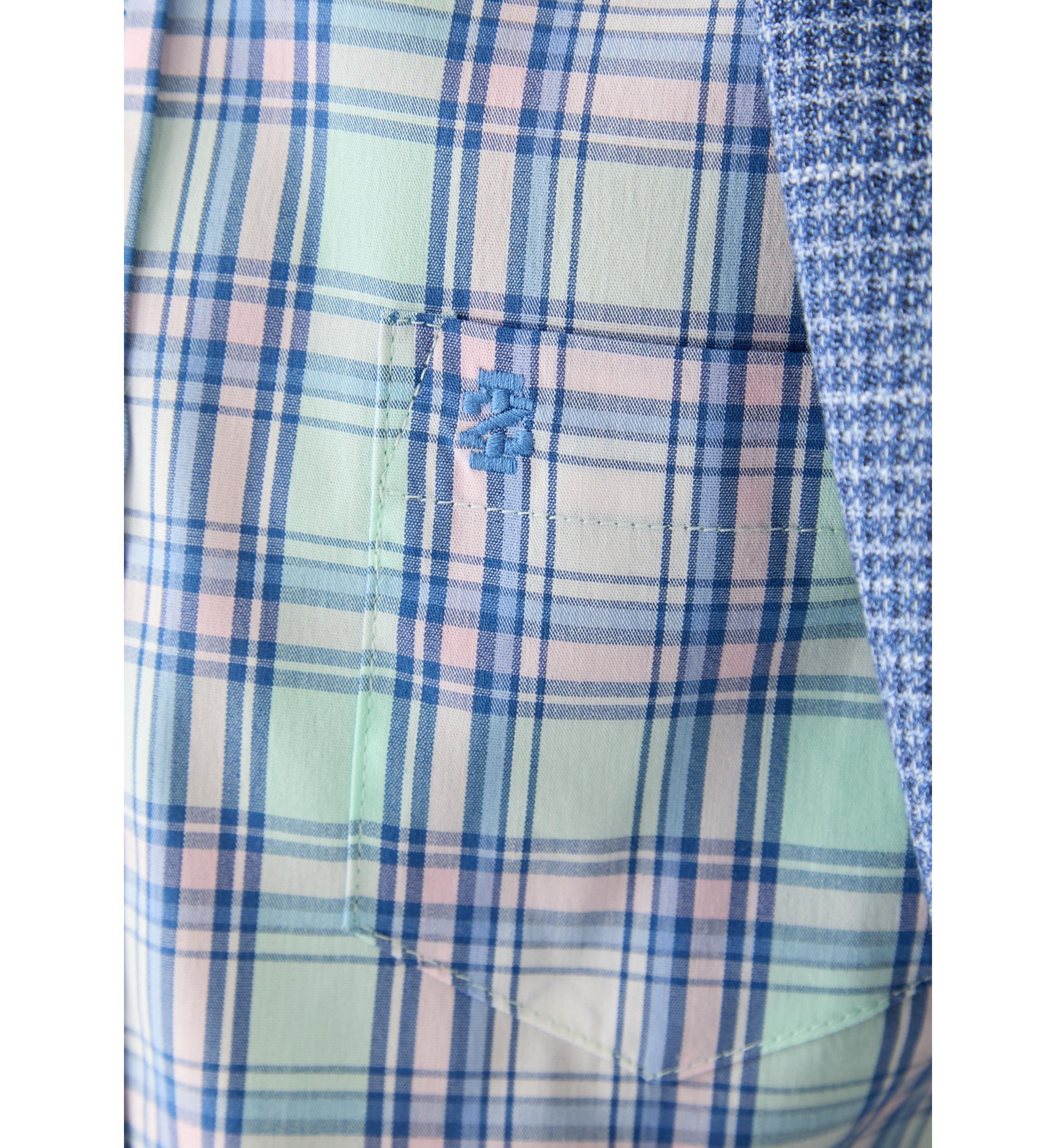 Boys 8-20 Long Sleeve Yarn Dyed Stretch Spring Plaid Shirt