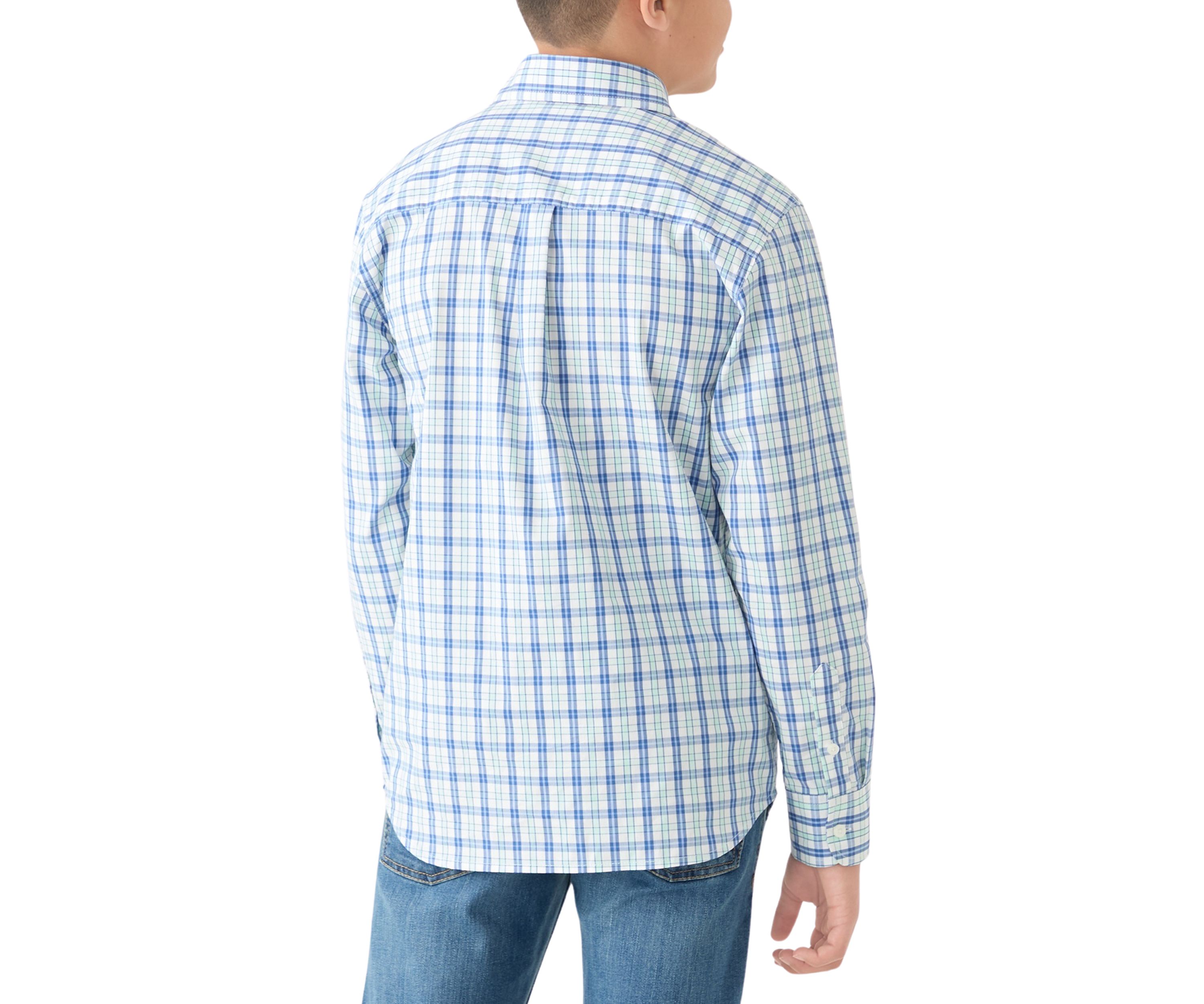 Boys 8-20 Long Sleeve Comfort Poplin Shirt 