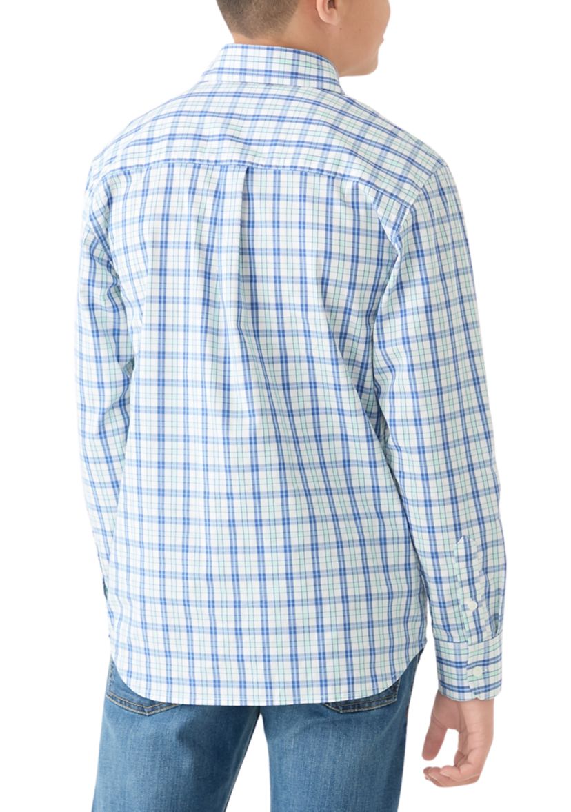 Boys 8-20 Long Sleeve Comfort Poplin Shirt 