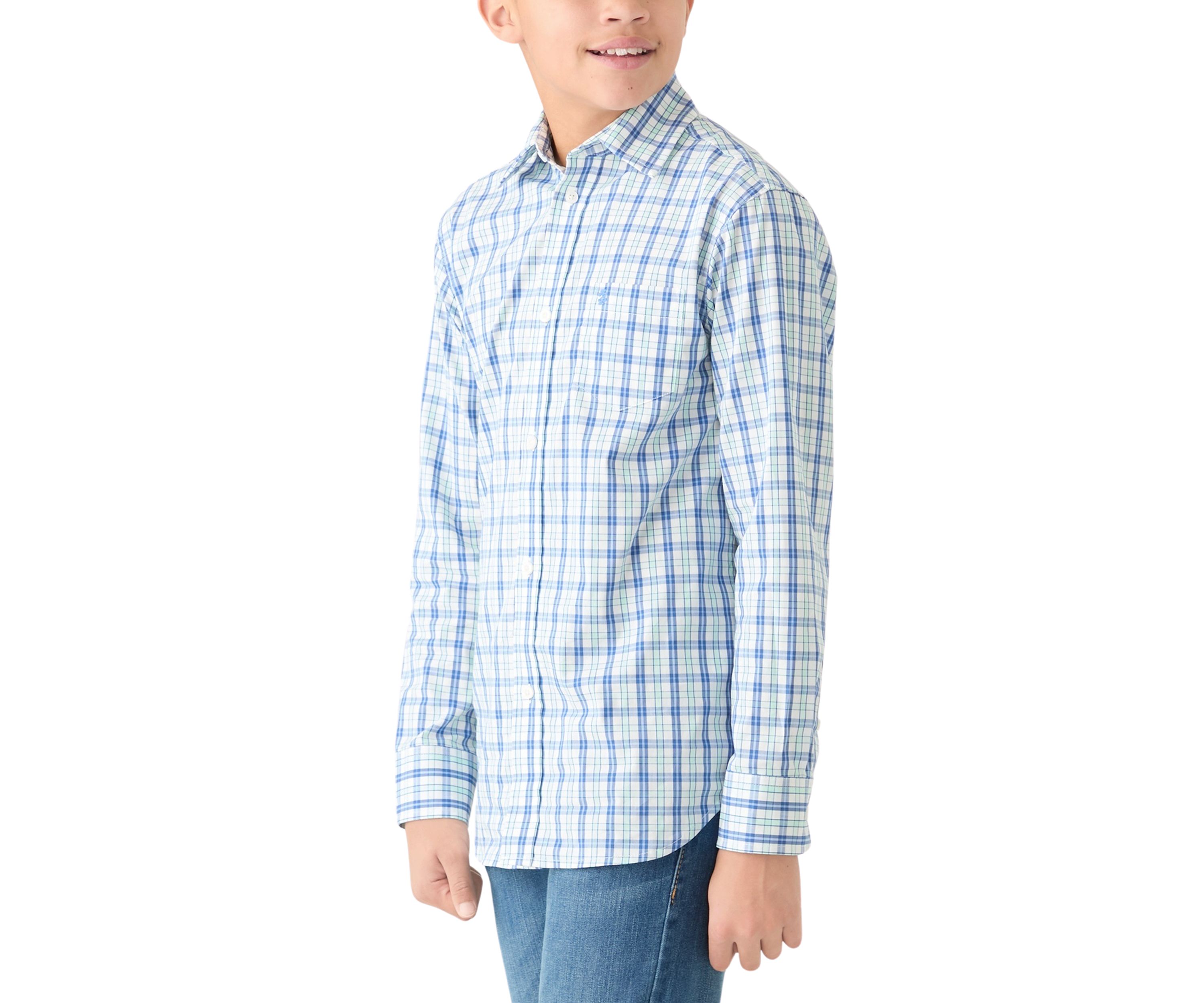 Boys 8-20 Long Sleeve Comfort Poplin Shirt 