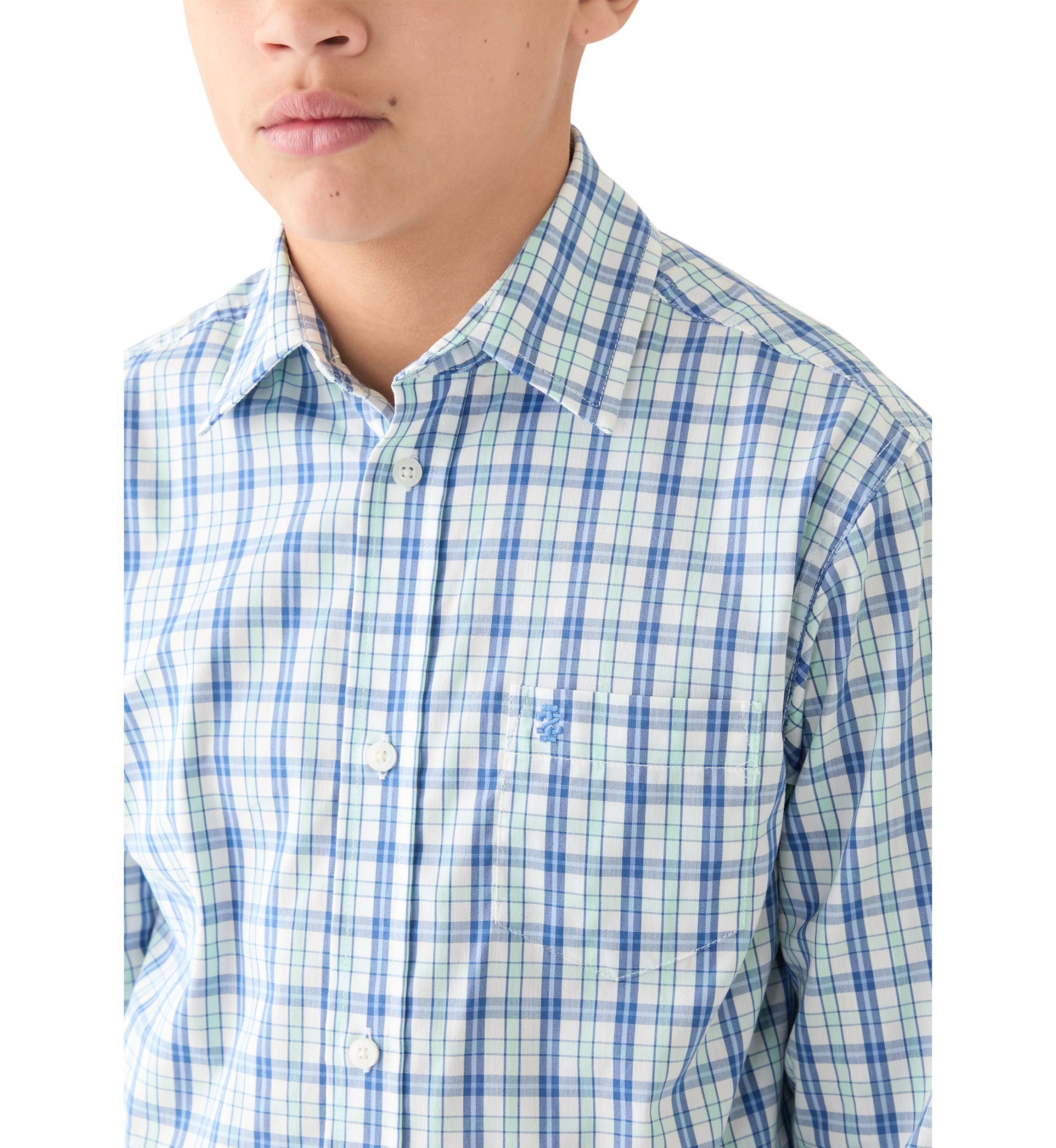Boys 8-20 Long Sleeve Comfort Poplin Shirt 