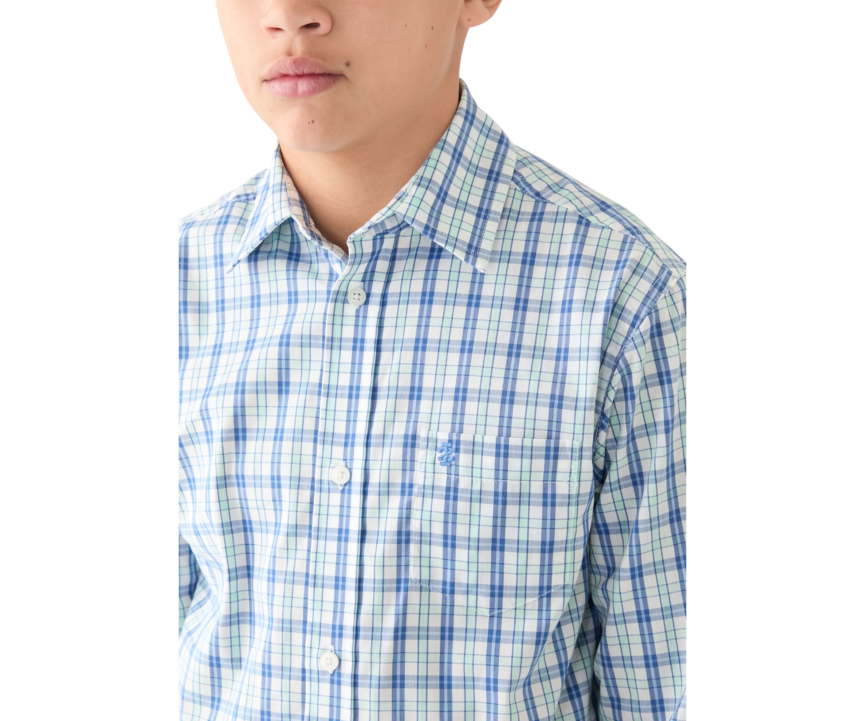 Boys 8-20 Long Sleeve Comfort Poplin Shirt 
