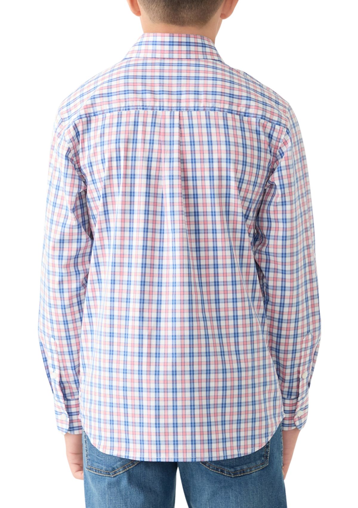 Boys 8-20 Long Sleeve Comfort Poplin Shirt 