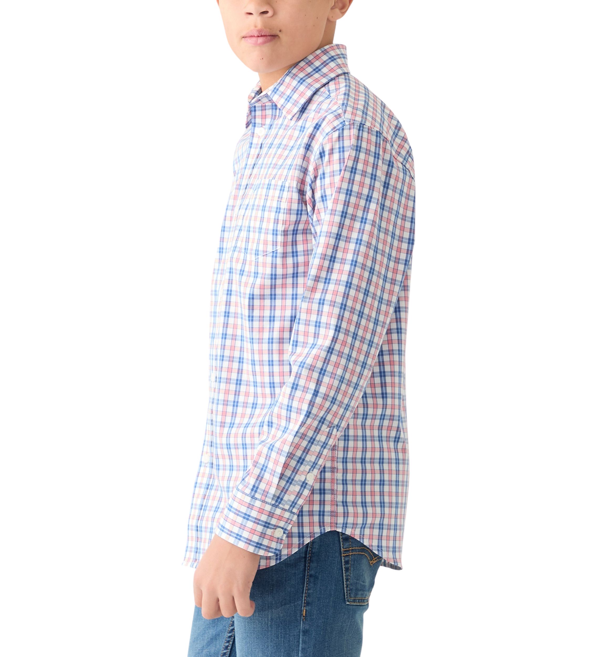 Boys 8-20 Long Sleeve Comfort Poplin Shirt 