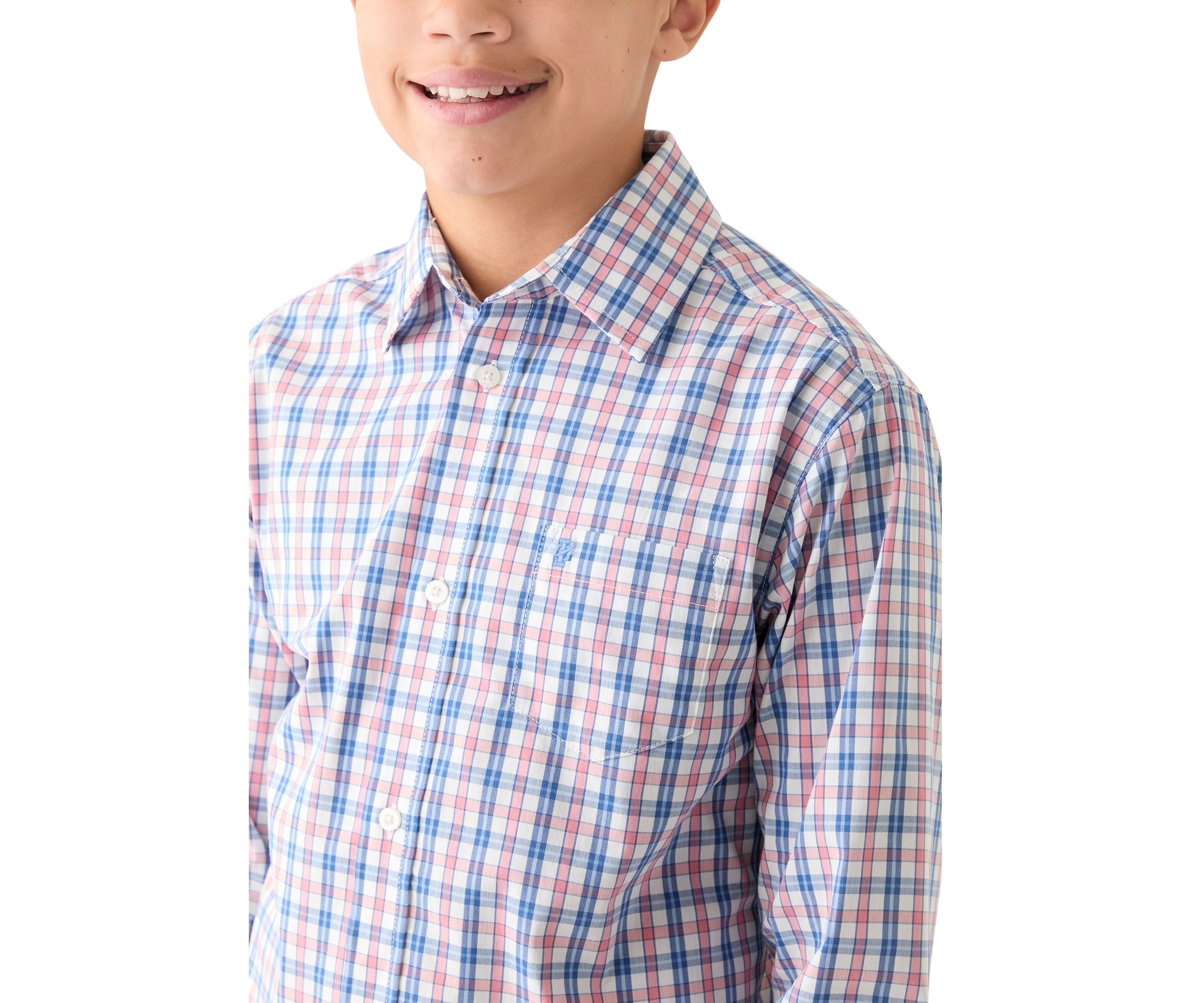 Boys 8-20 Long Sleeve Comfort Poplin Shirt 