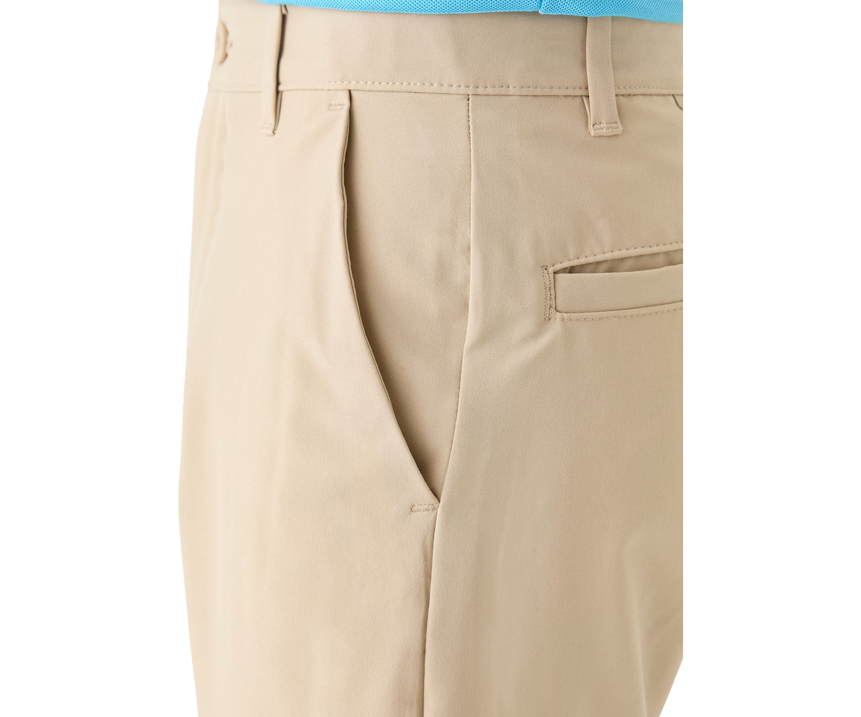 Boys 8-20 Flat Front Solid Stretch Performance Shorts