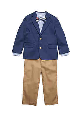 Toddler Boys IZOD $50 3pc White & Green Sweater Vest Set Size 2T 4T 
