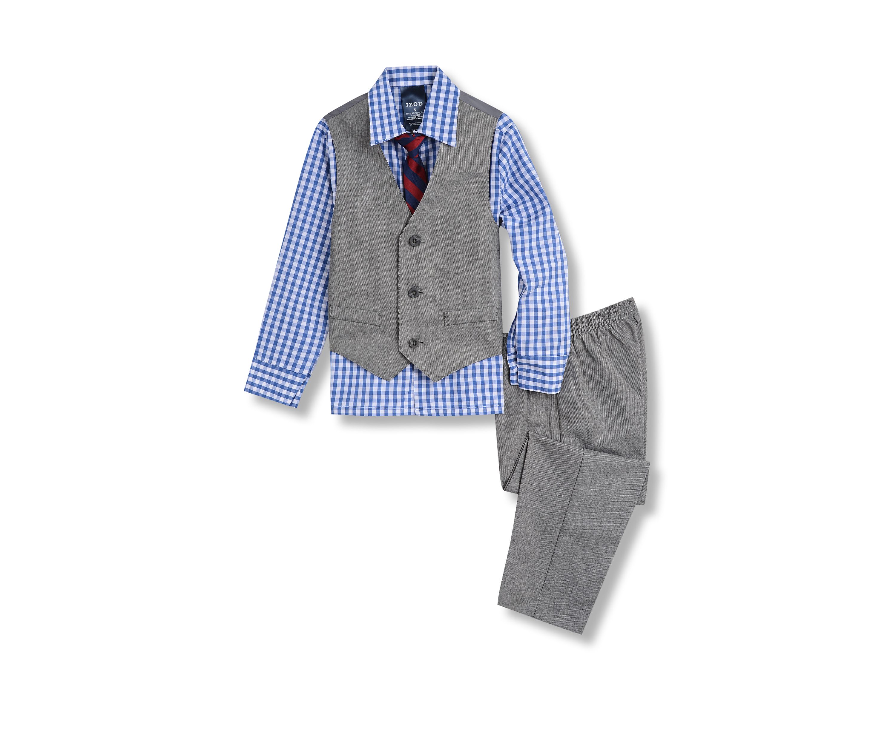 Boys 4-7 Sharkskin Vest Set 
