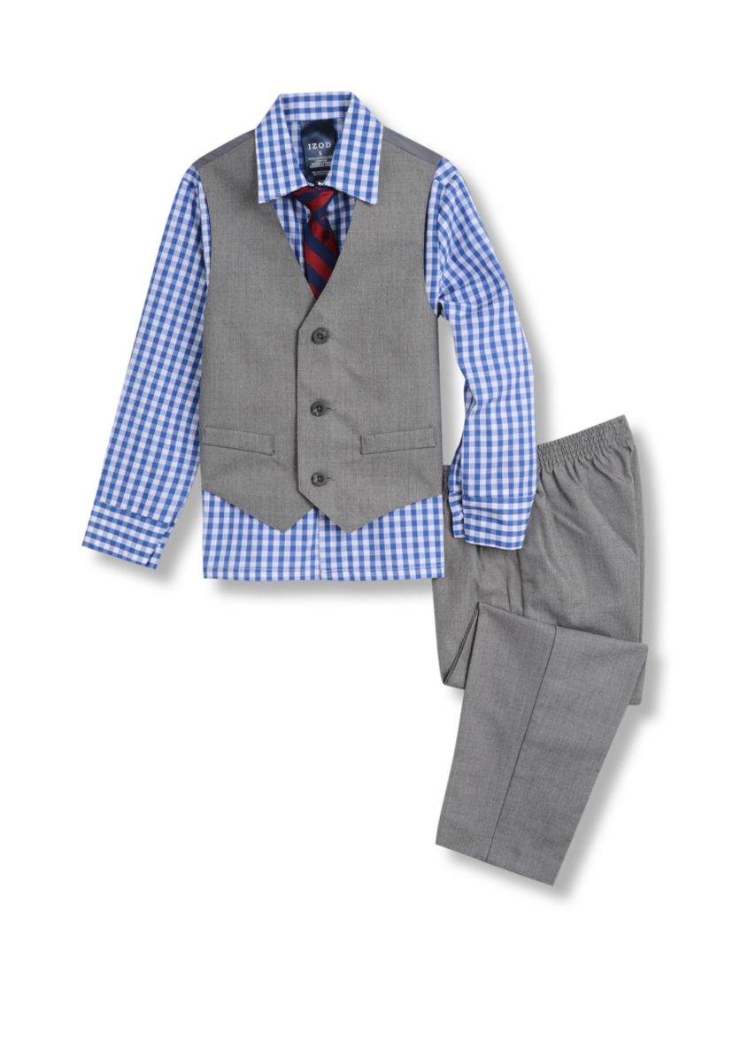 Boys 4-7 Sharkskin Vest Set 