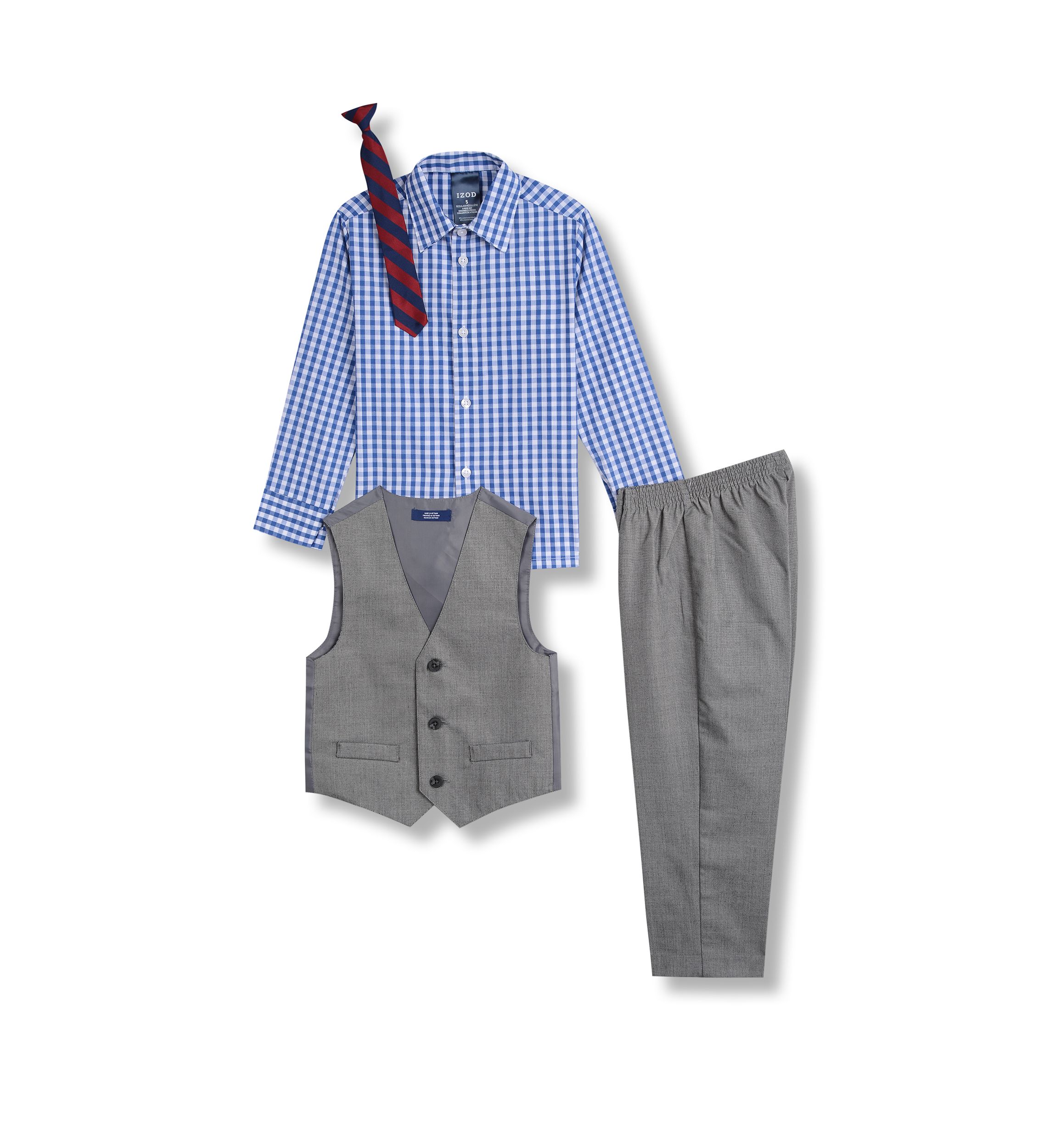 Boys 4-7 Sharkskin Vest Set 