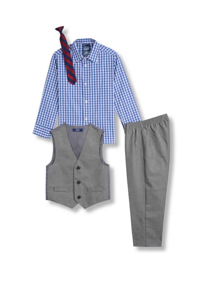 Boys 4-7 Sharkskin Vest Set 