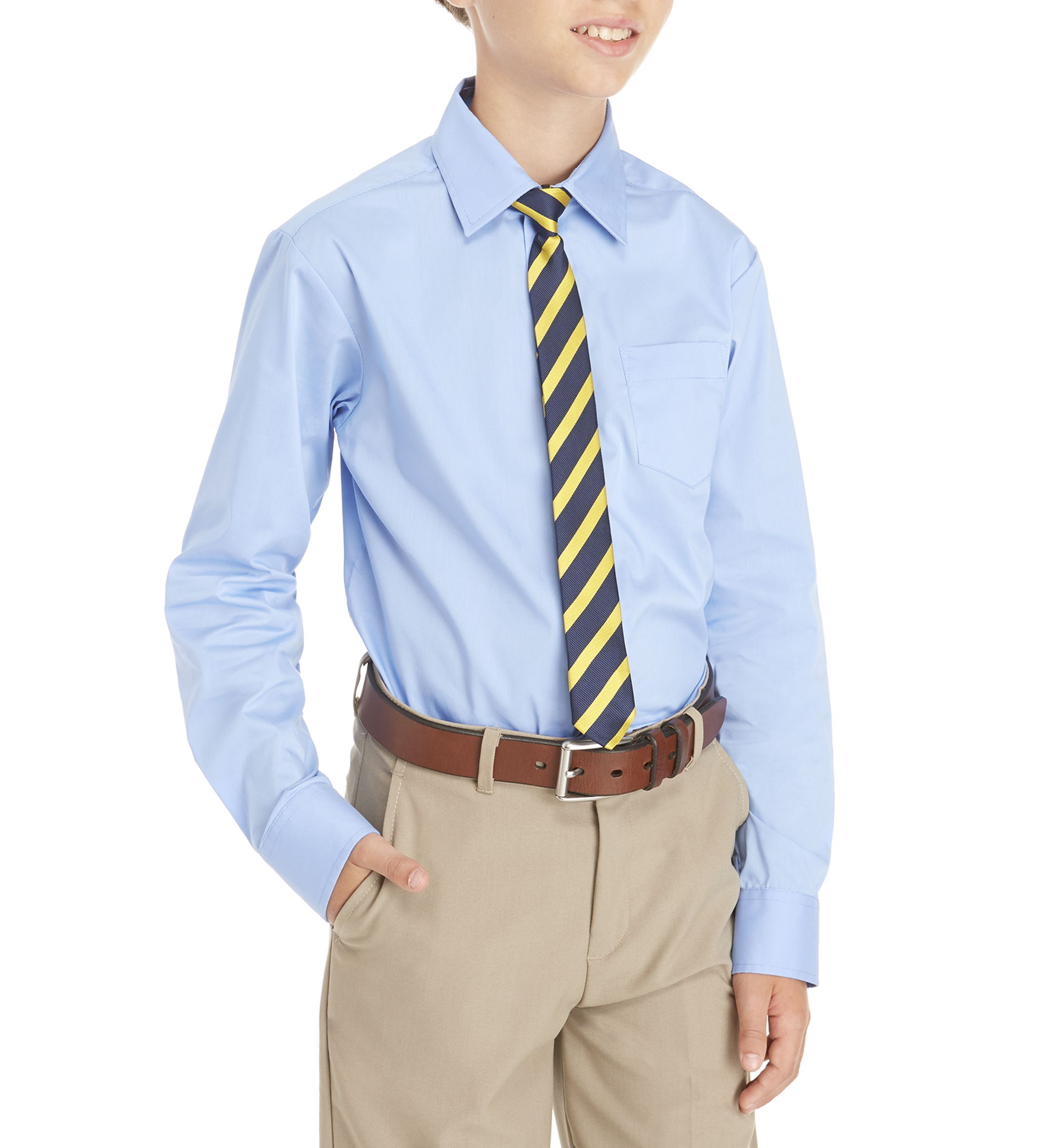 Boys 8-20 2-Piece Button Front and Tie Set