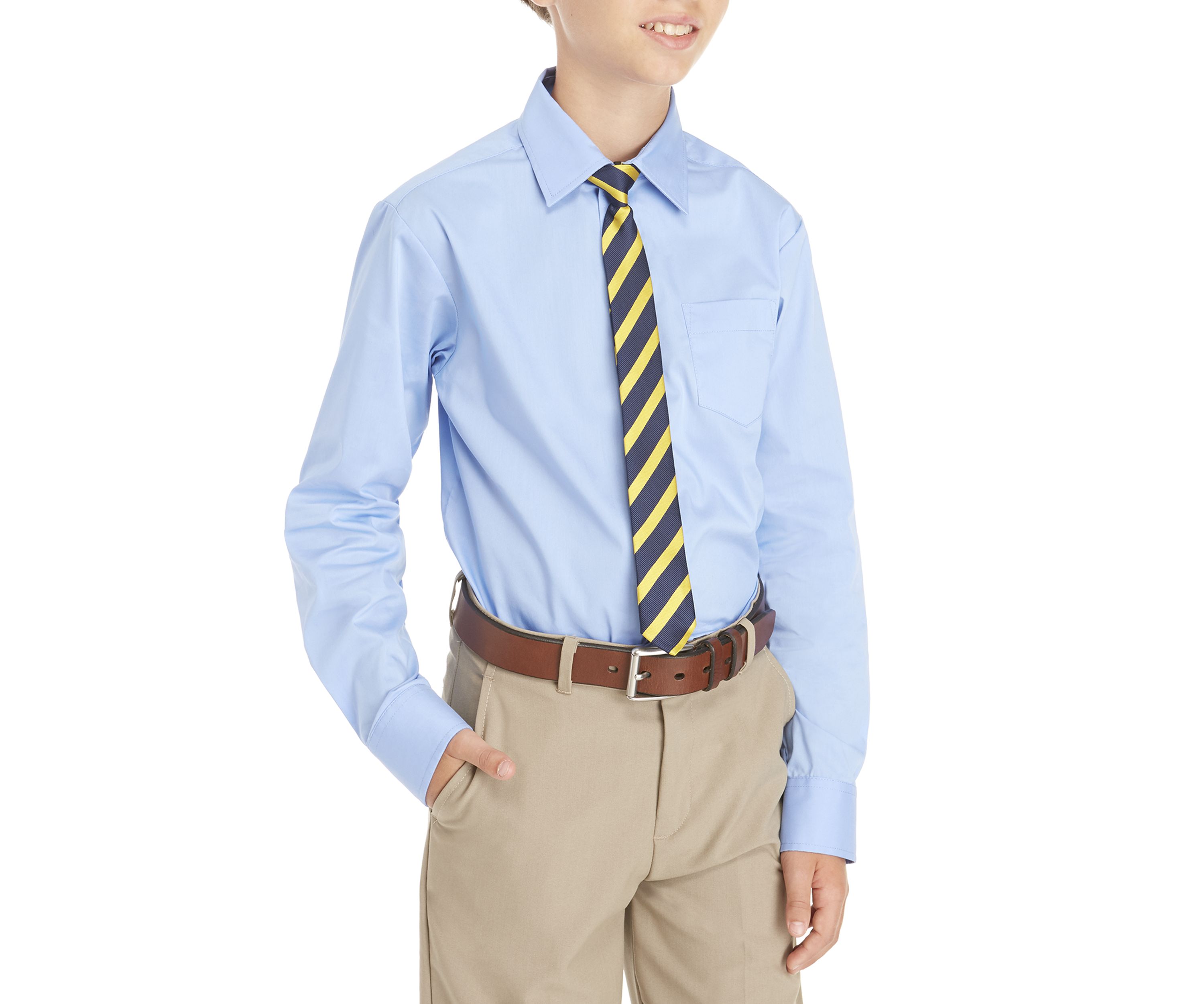Boys 8-20 2-Piece Button Front and Tie Set