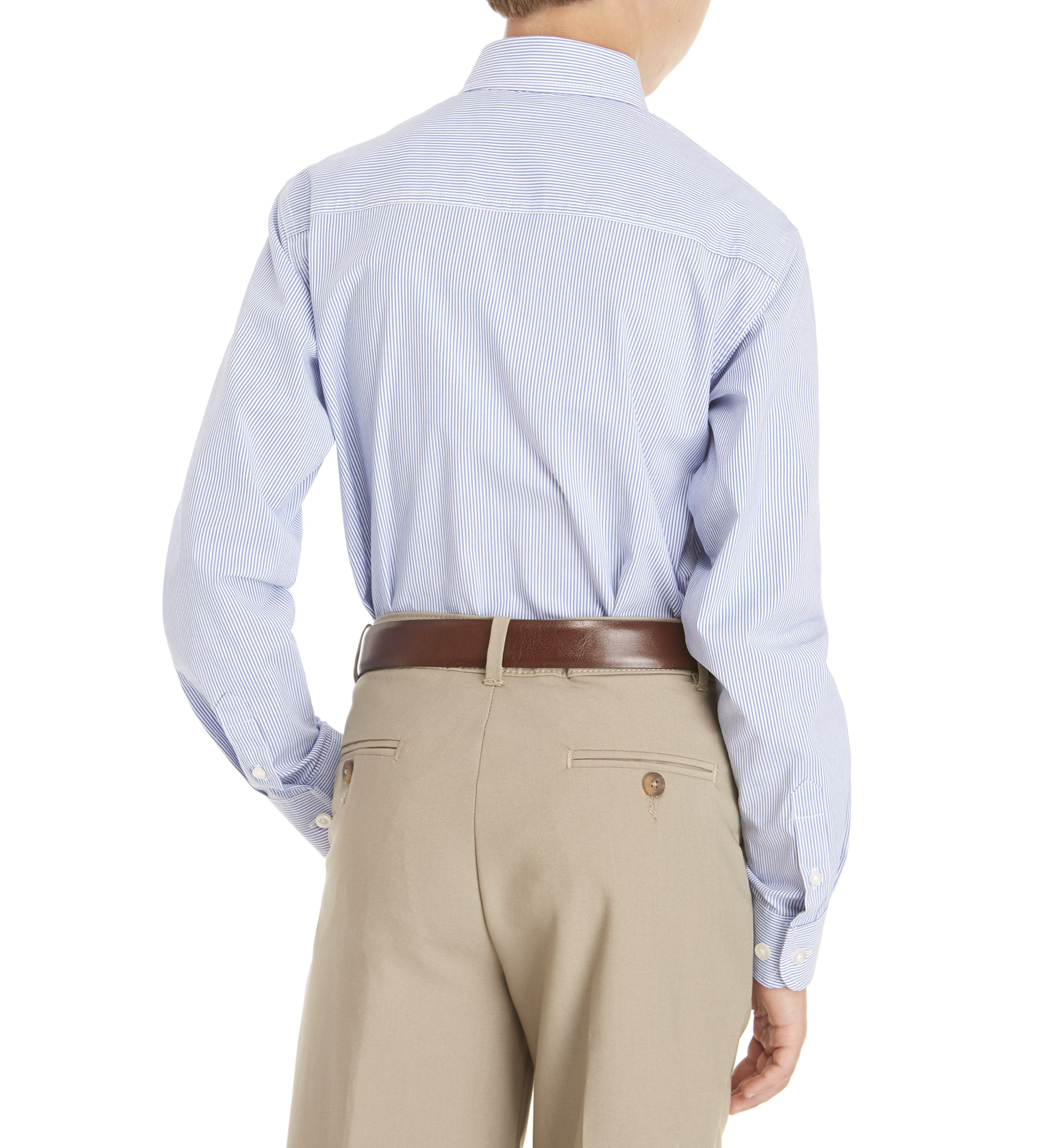Boys 8-20 2-Piece Stripe Button Down and Tie Set