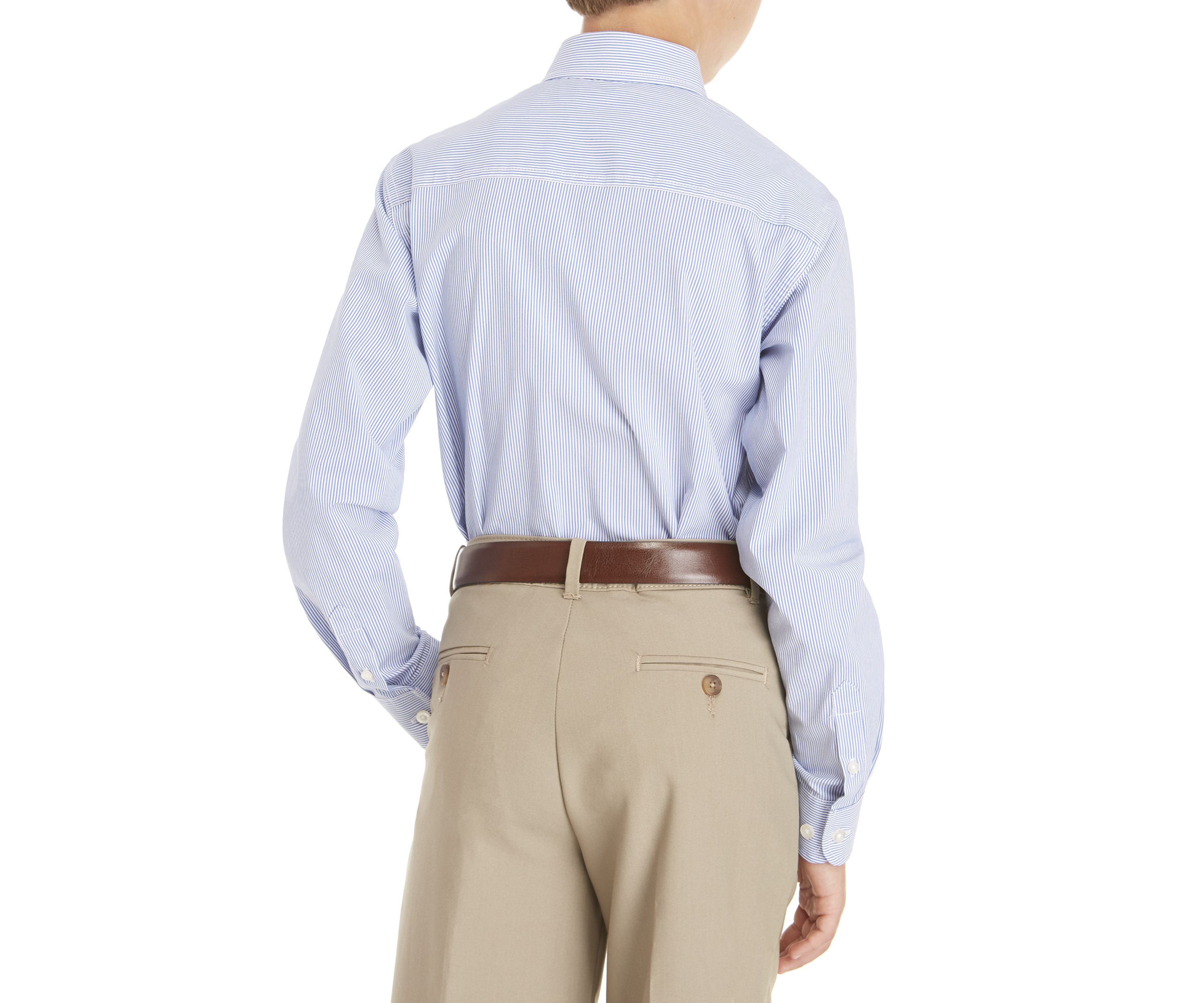 Boys 8-20 2-Piece Stripe Button Down and Tie Set