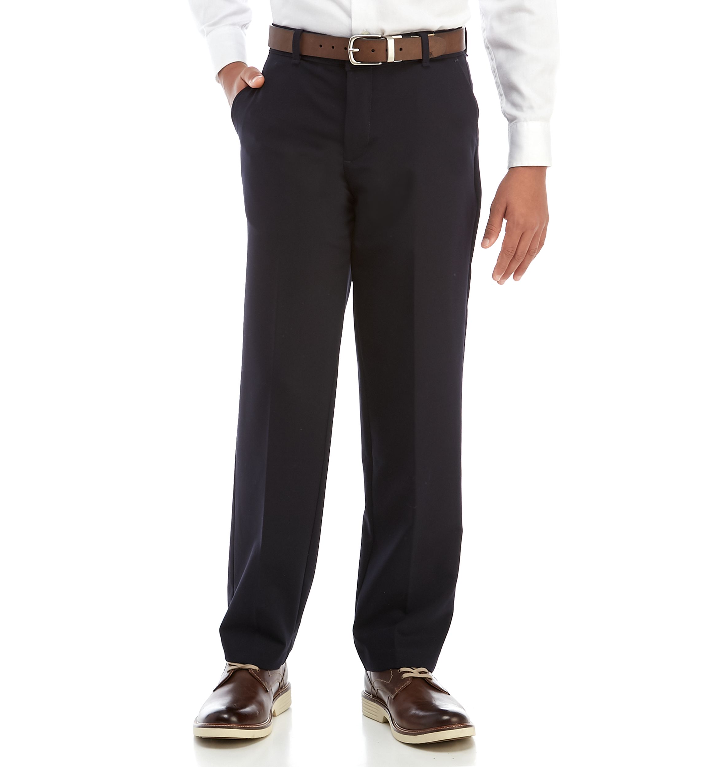Boys 8-20 Basic Stretch Husky Dress Pants