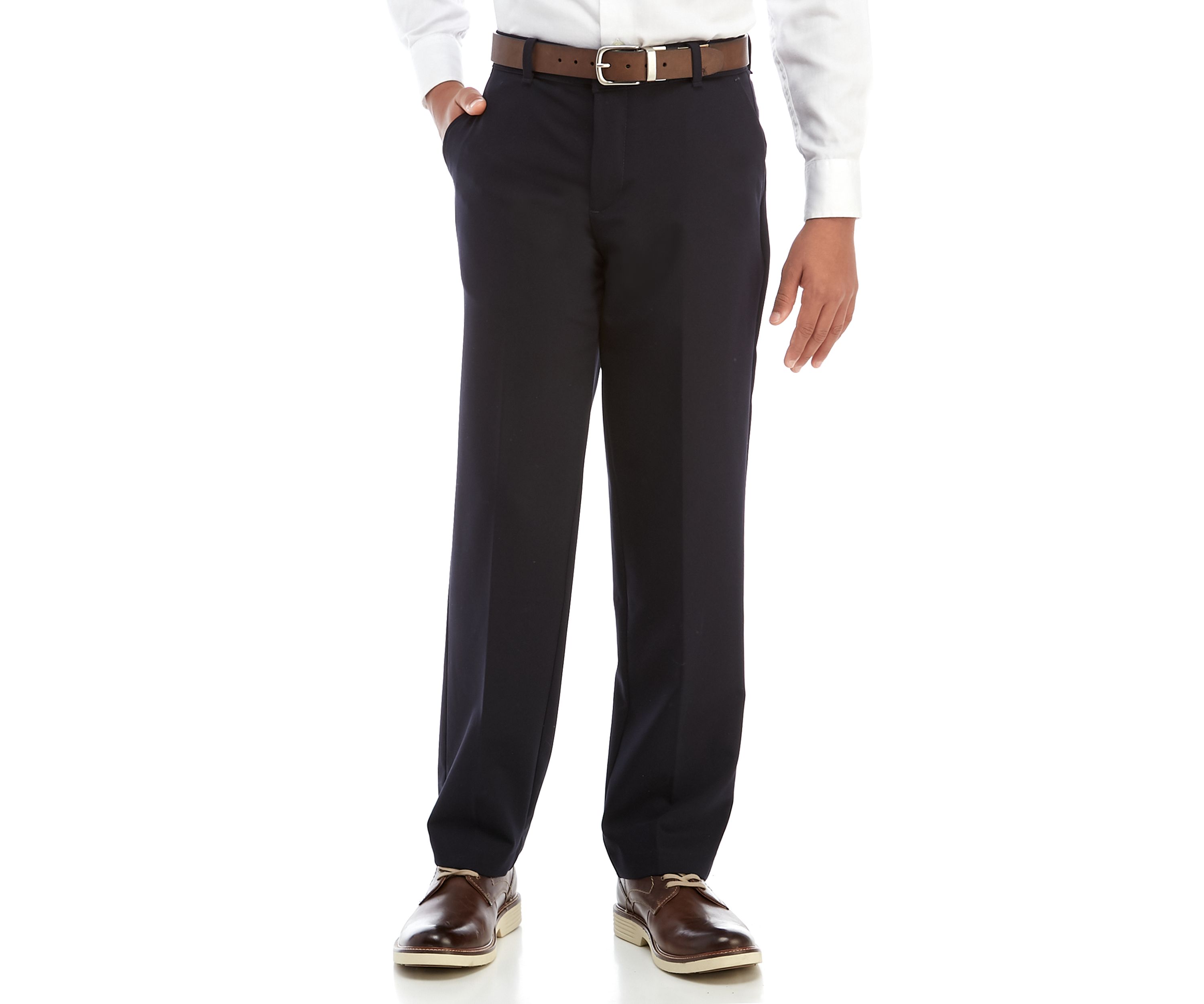 Boys 8-20 Basic Stretch Husky Dress Pants