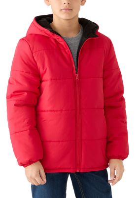 London Fog Boys 8-20 Puffer Coat, Red